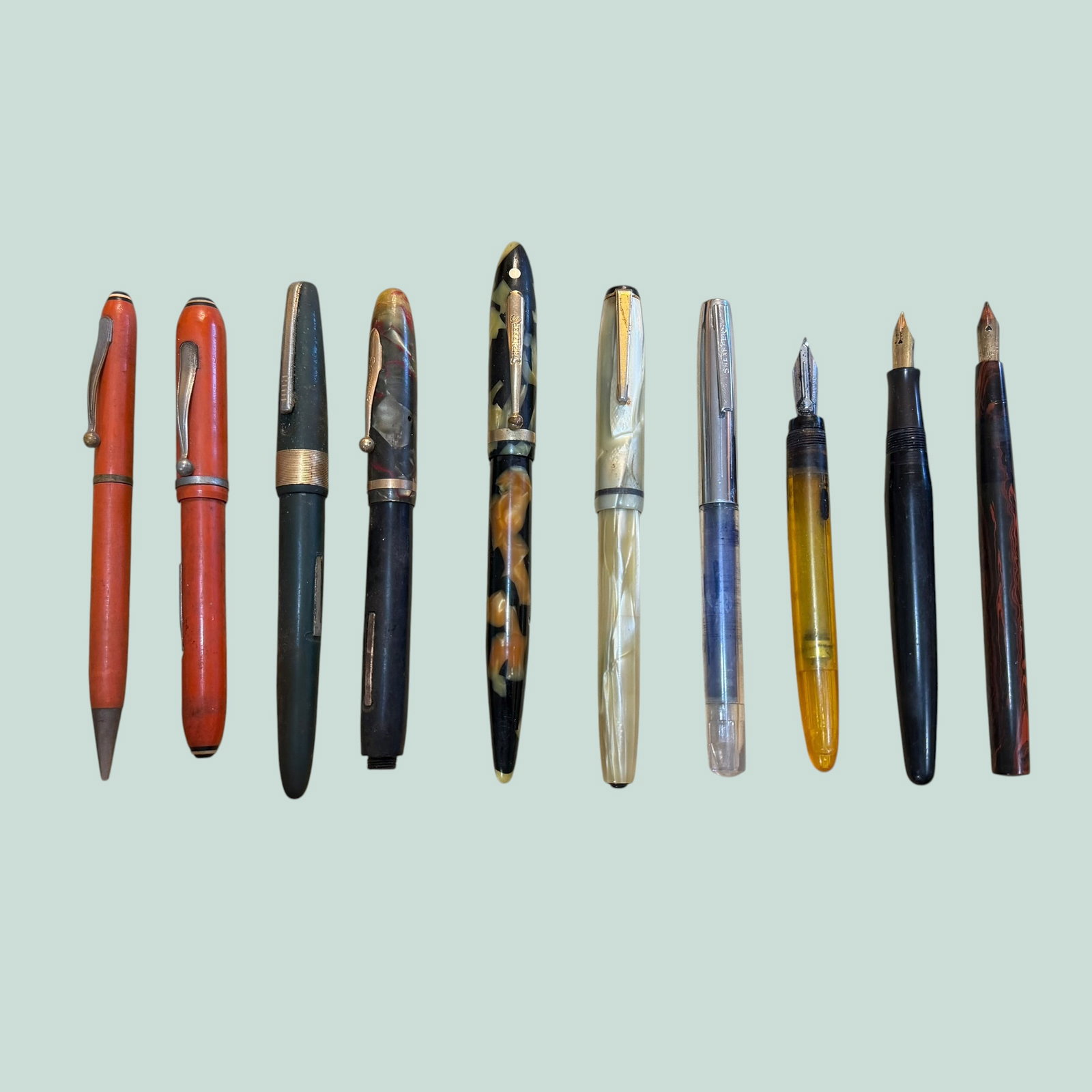 10 Vintage Fountain Pens - Sheaffer Balance & More 14k Gold Nib (1 of 13)
