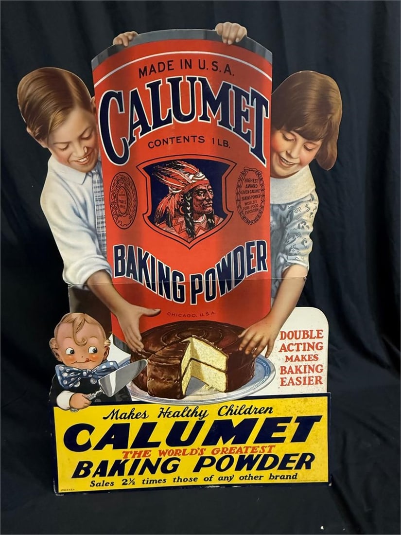 Vintage Calumet Baking Powder advertising display - 10