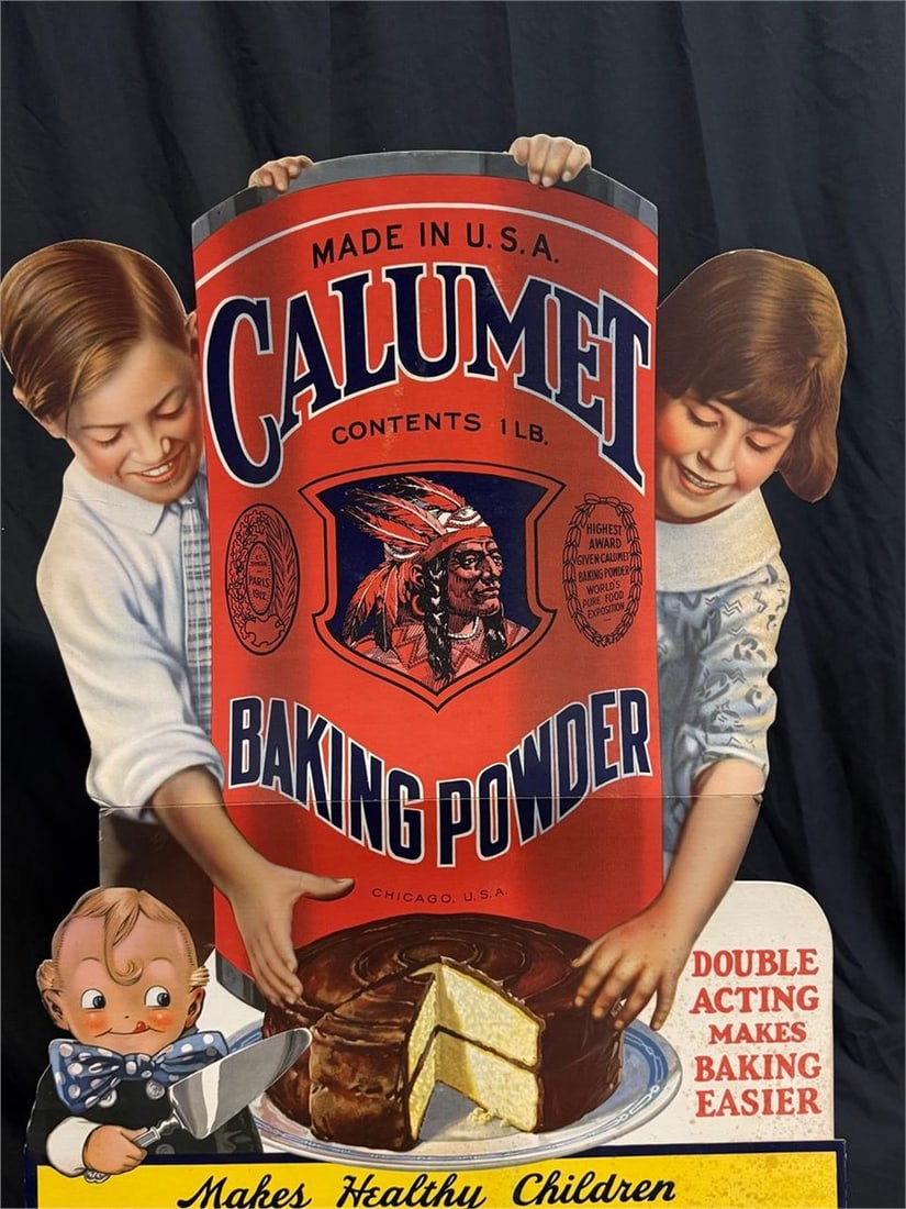 Vintage Calumet Baking Powder advertising display - 2