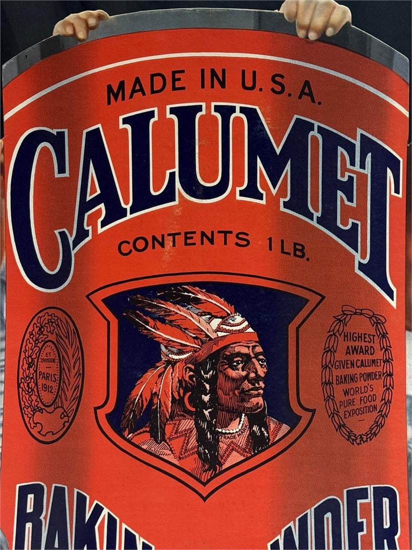 Vintage Calumet Baking Powder advertising display - 3