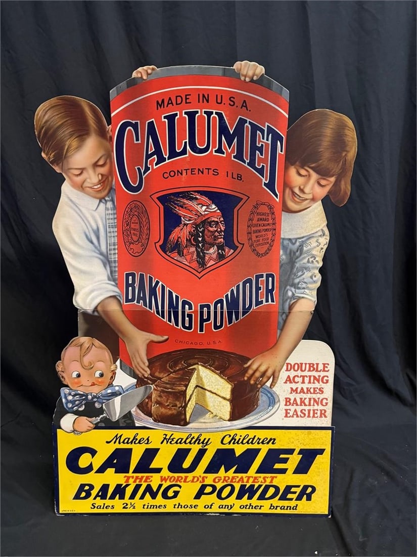 Vintage Calumet Baking Powder advertising display - 5