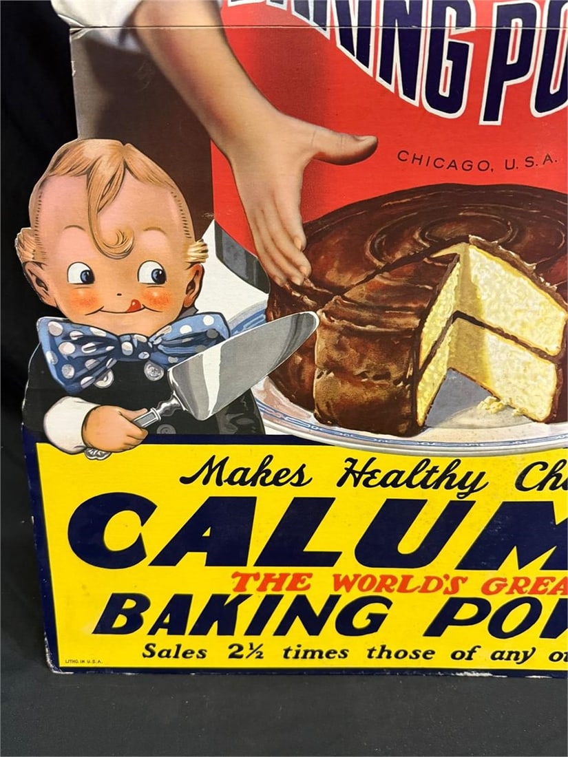 Vintage Calumet Baking Powder advertising display - 6