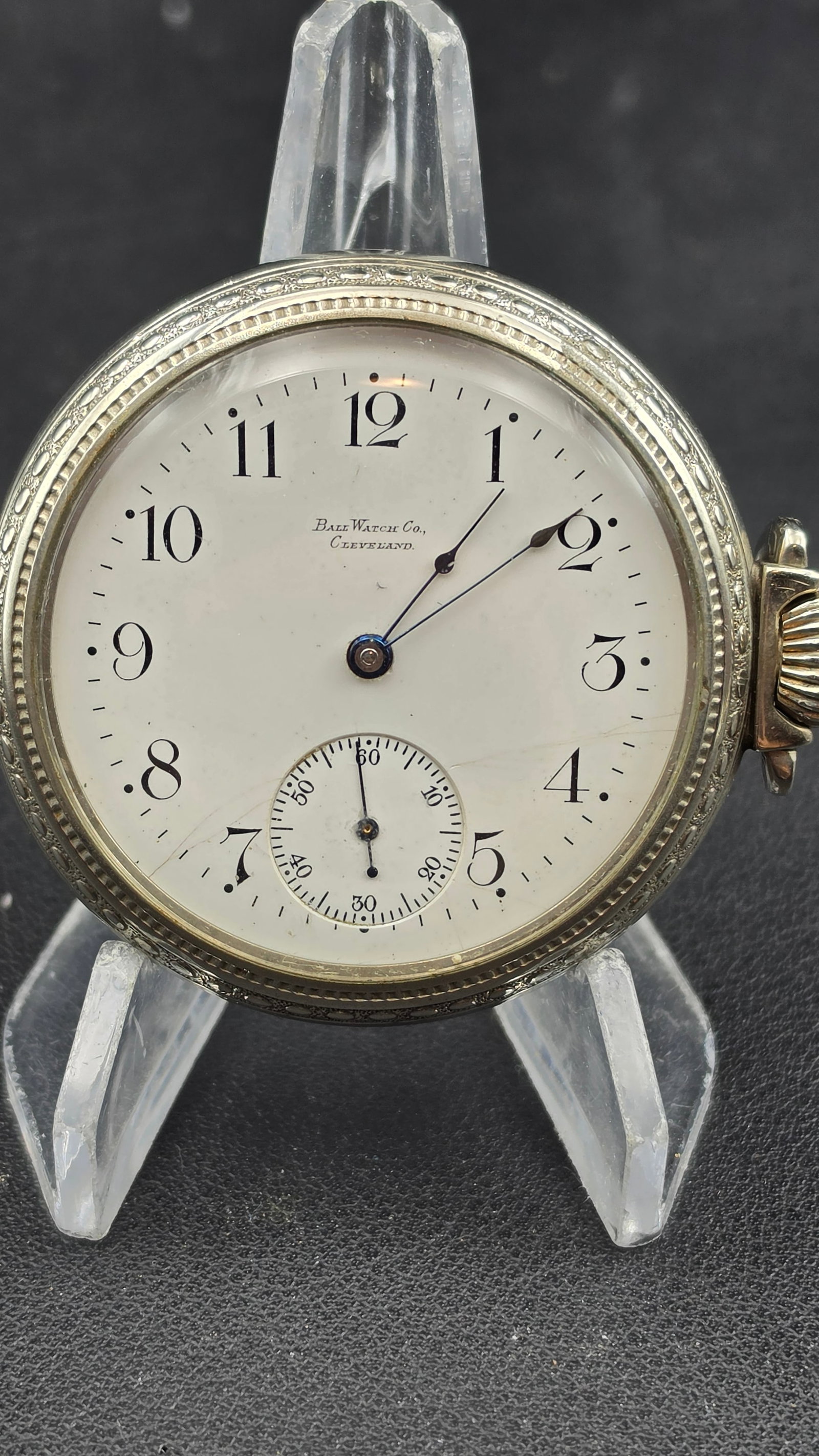 Antique 1906 Ball Watch Co Cleveland Commercial Standard 16s 17 Jewel Pocket Watch (1 of 9)