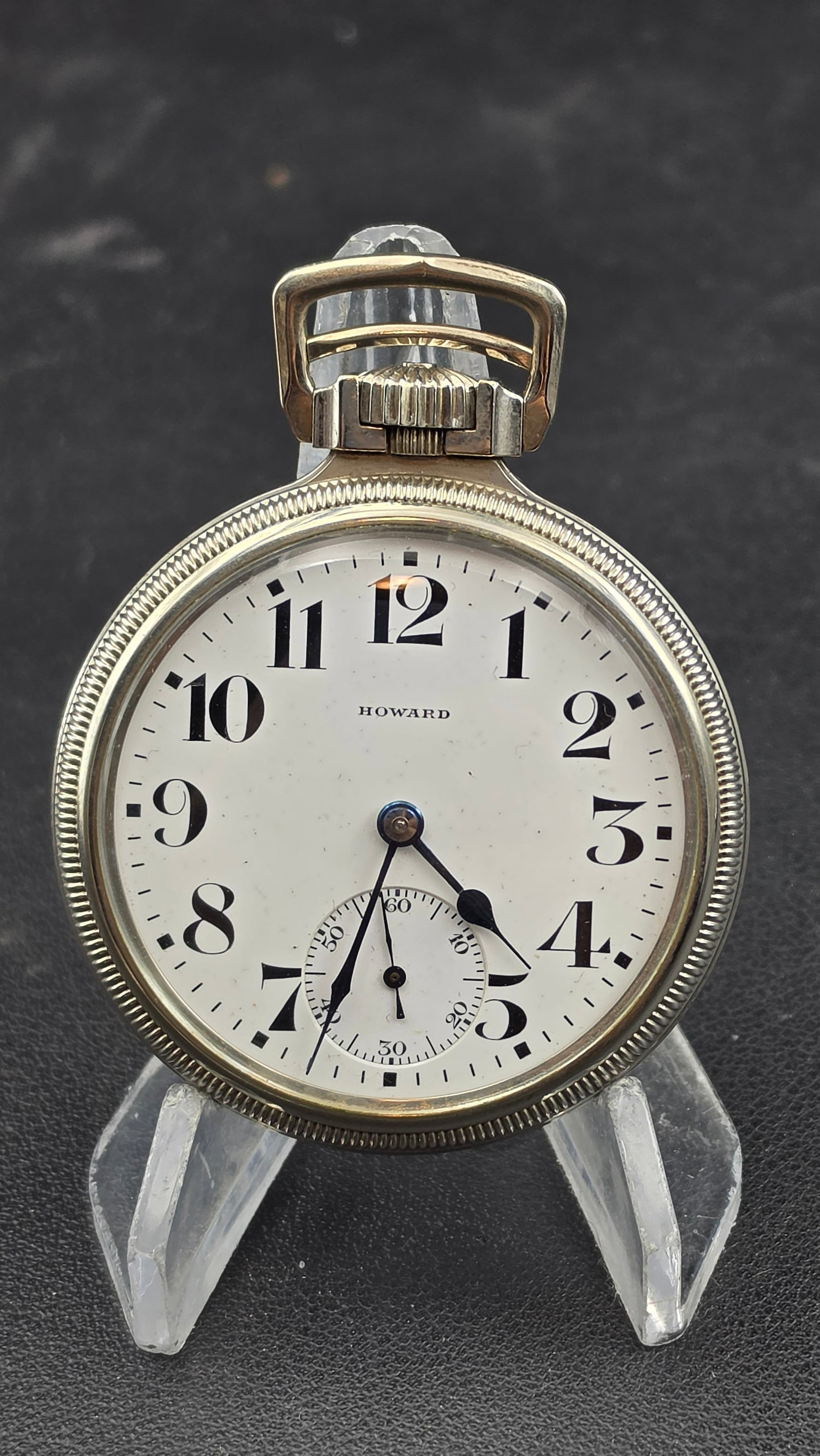 Antique 1919 E Howard Watch Co Series 11 16s 21 Jewel Railroad Grade Pocket Watch Running (1 of 8)
