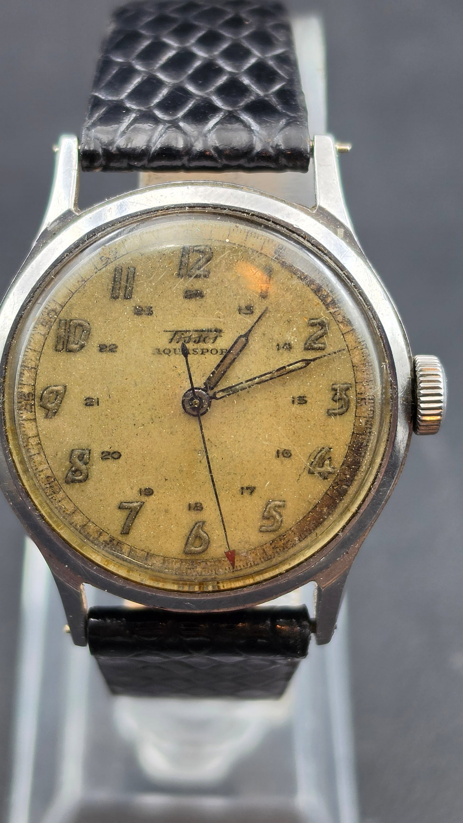 Tissot Aquasport WWII Military 24Hr Dial Stainless Steel 15 Jewels Serial 1386910 (1 of 11)