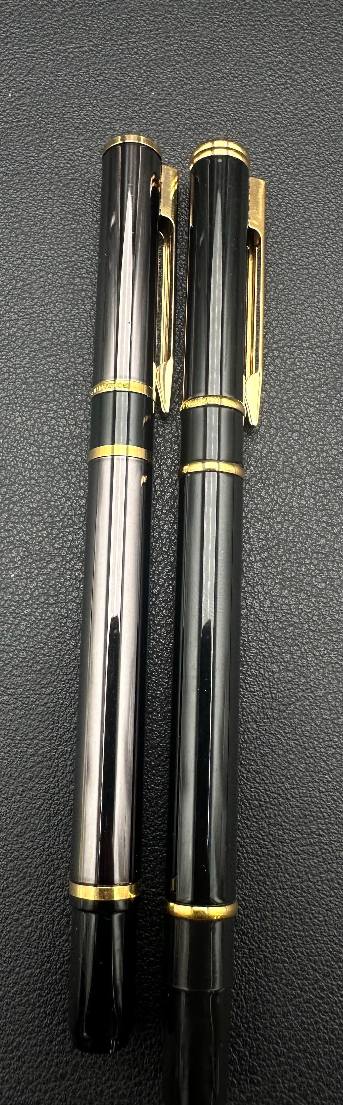 Vintage Waterman France Black Lacquer Fountain Pen & Rollerball Set (1 of 9)