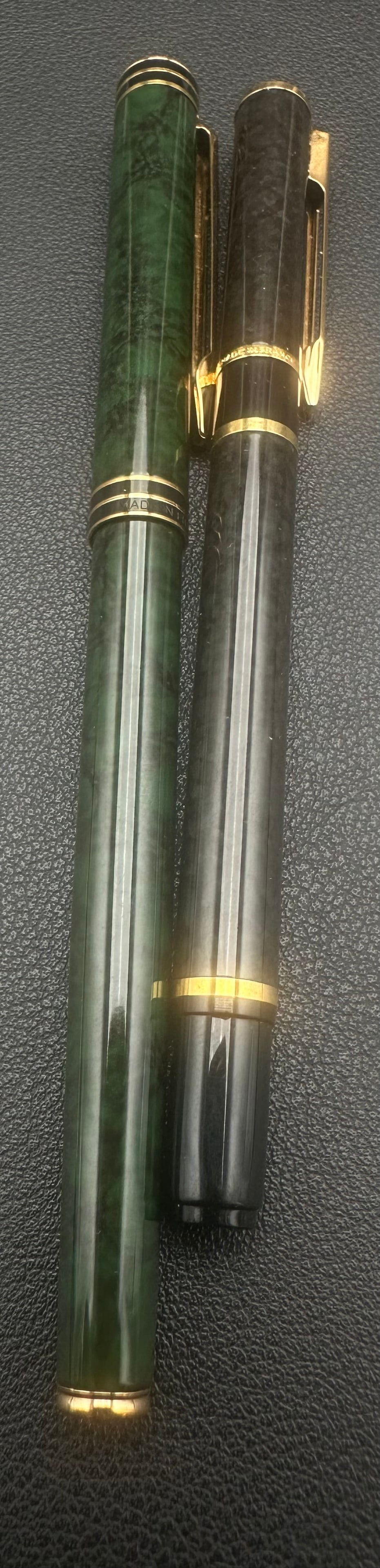 Vintage Waterman Marble Resin Rollerball Pen Lot – 2 Gold Trim (1 of 7)