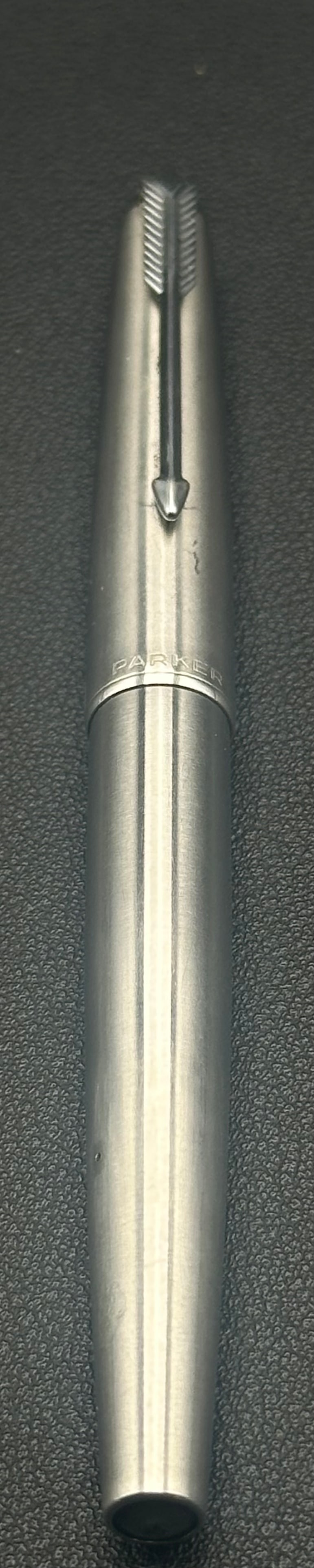 Vintage Parker 61 Flighter Stainless Steel Fountain Pen (1 of 7)