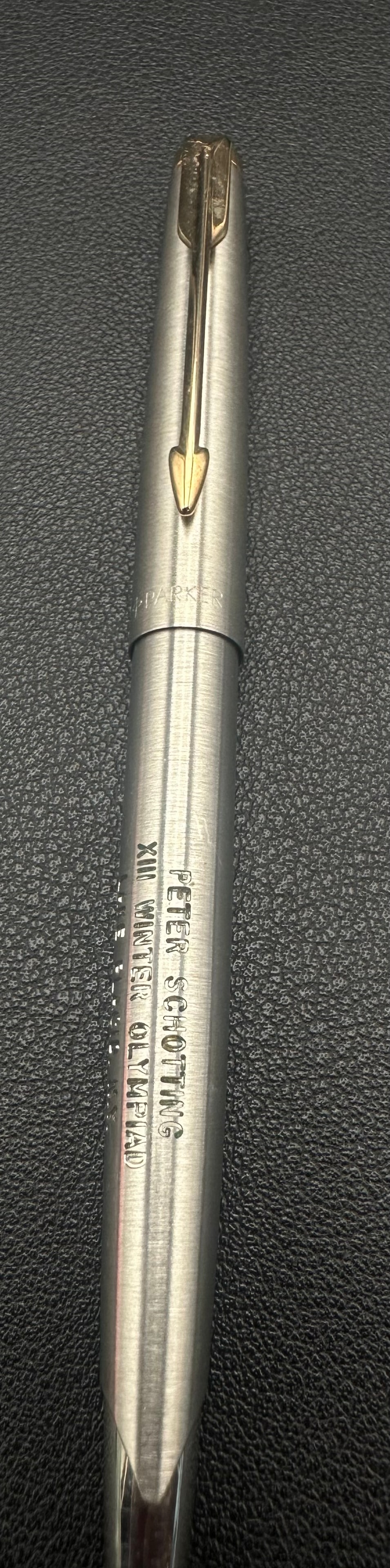 Parker Flighter Ballpoint Pen XIII Winter Olympiad Lake Placid 1980 Engraved (1 of 7)