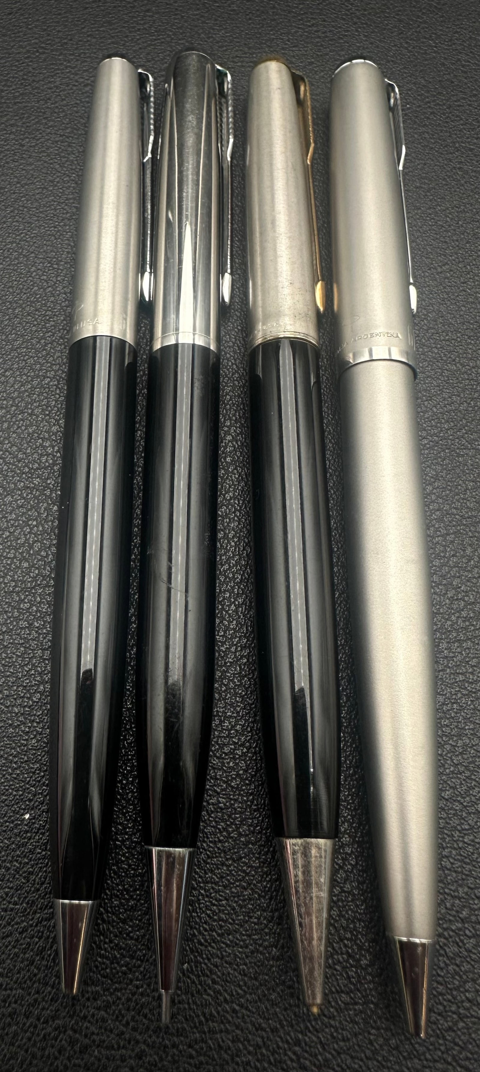 Parker 61 Ballpoint Pen & Pencil Lot 4 Stainless Steel Chrome (1 of 6)