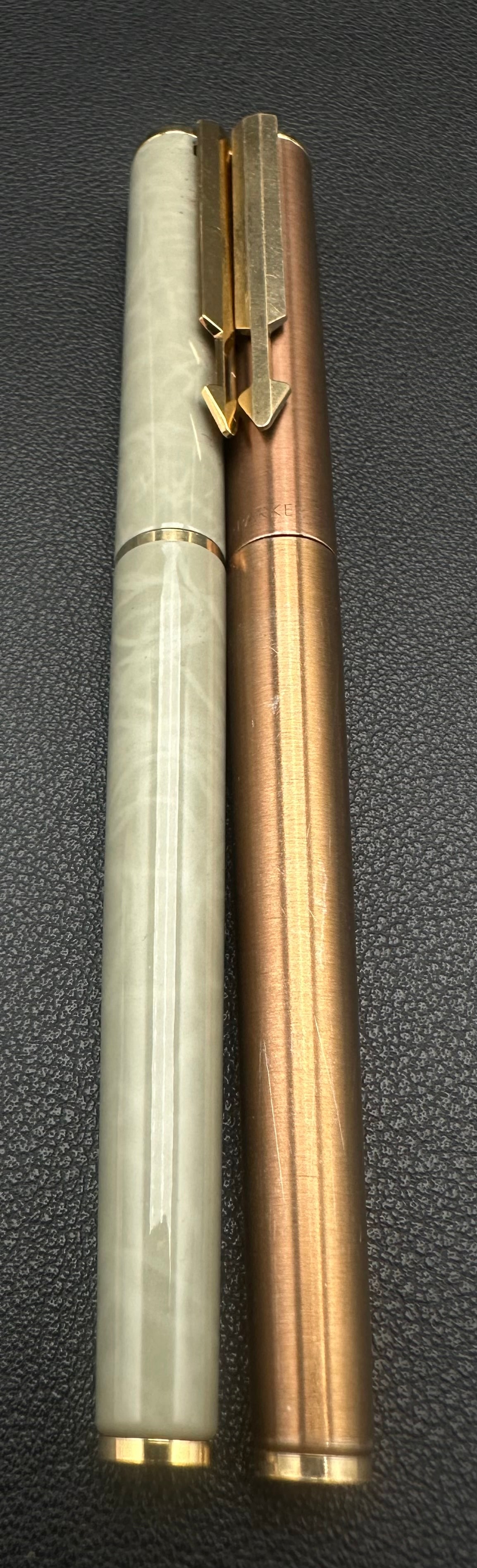 Vintage Parker Arrow 95 Fountain Pen Lot Copper & Marble UK (1 of 11)