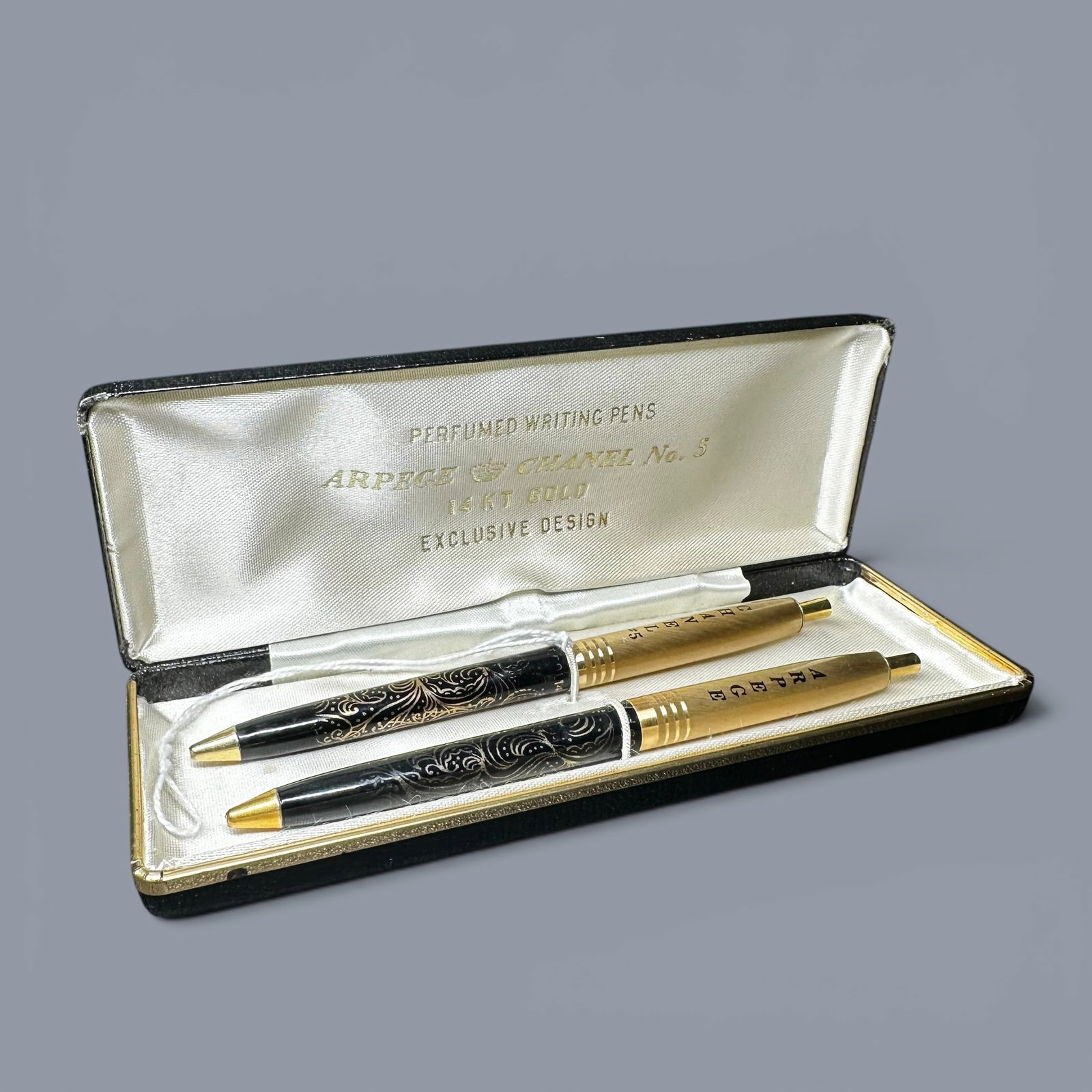 Arpege Chanel No. 5 14KT Gold Pen & Pencil Set (1 of 8)