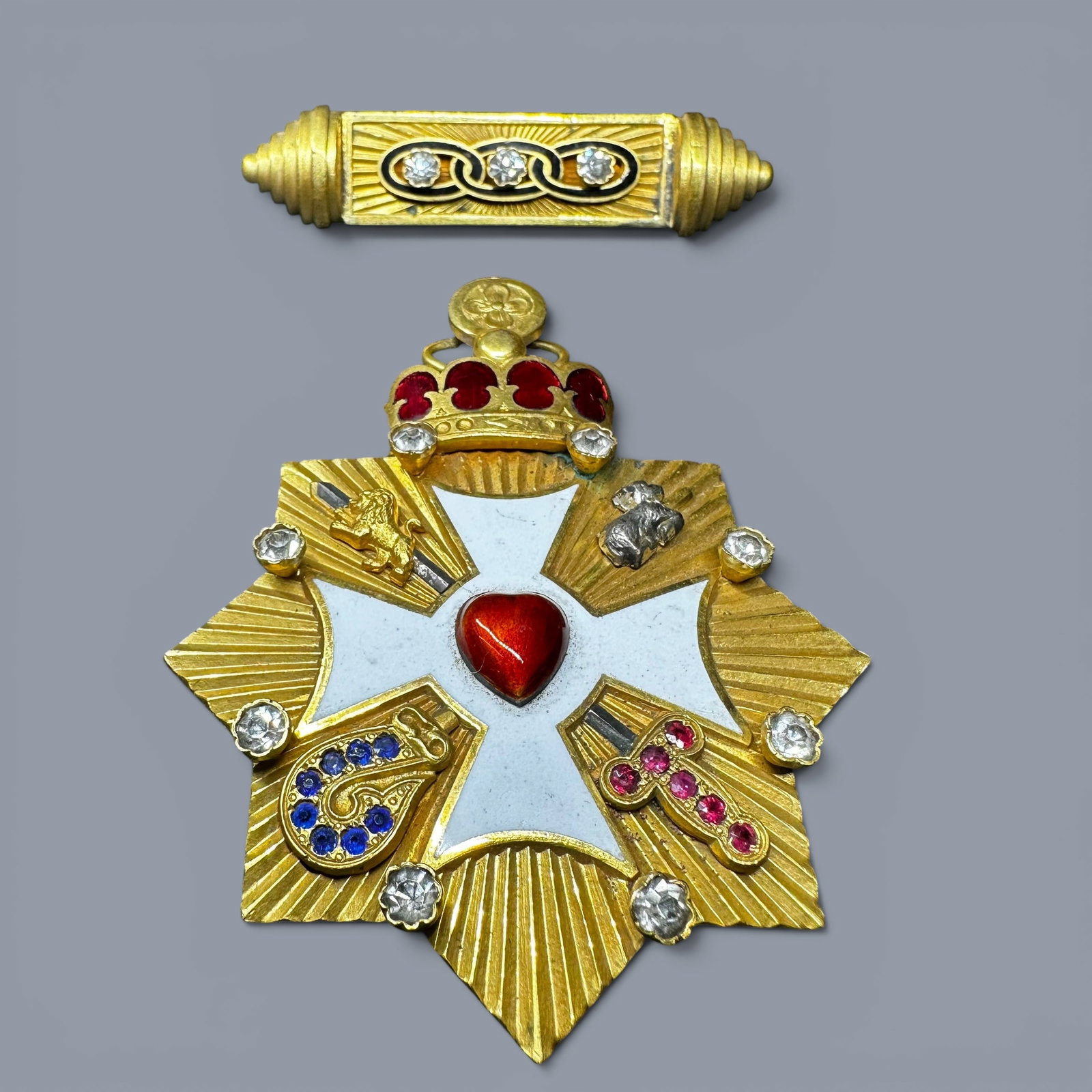 Vintage Masonic Jewel Medal & Bar Pin (1 of 13)