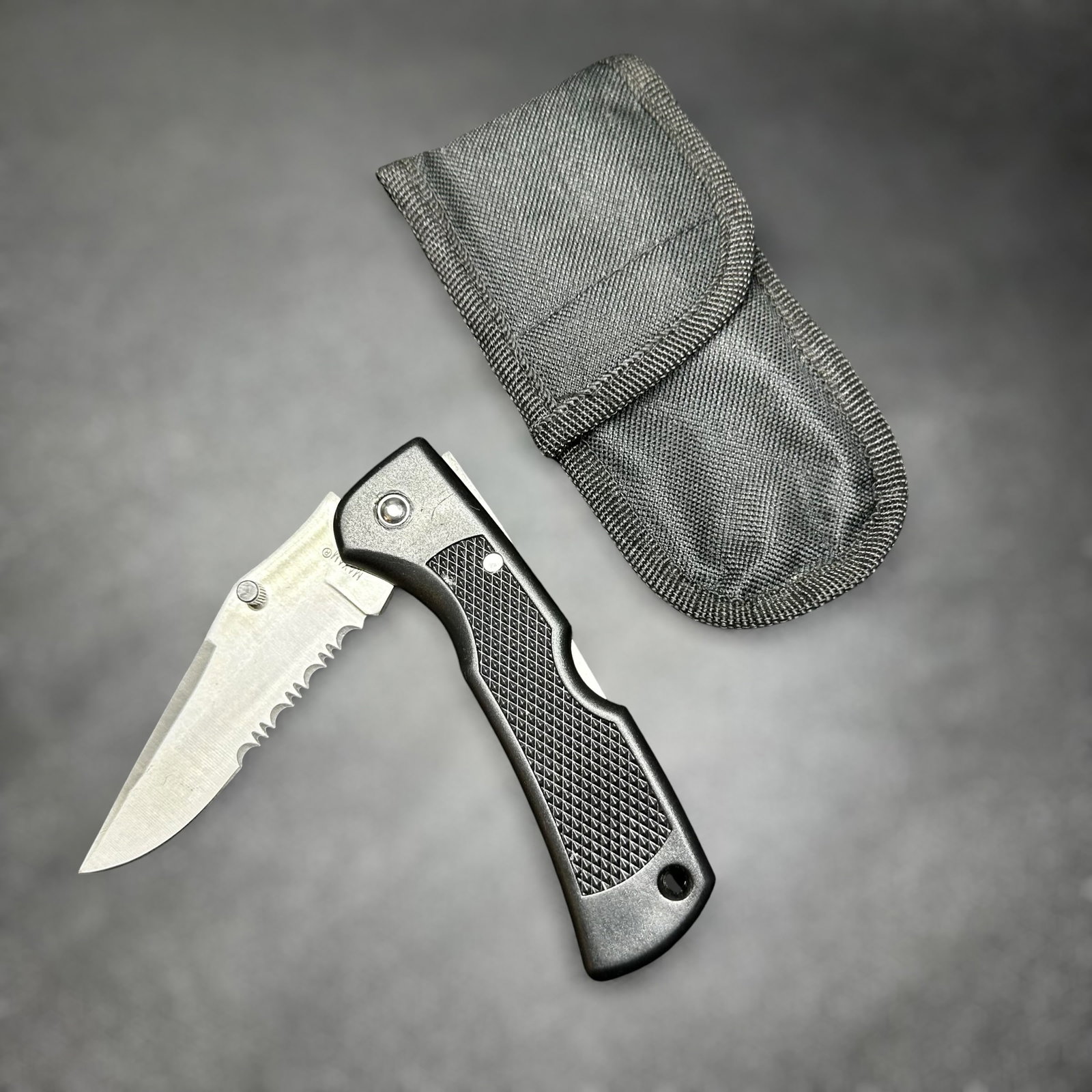 Maxam Folding Pocket Knife With Nylon Sheath (1 of 8)