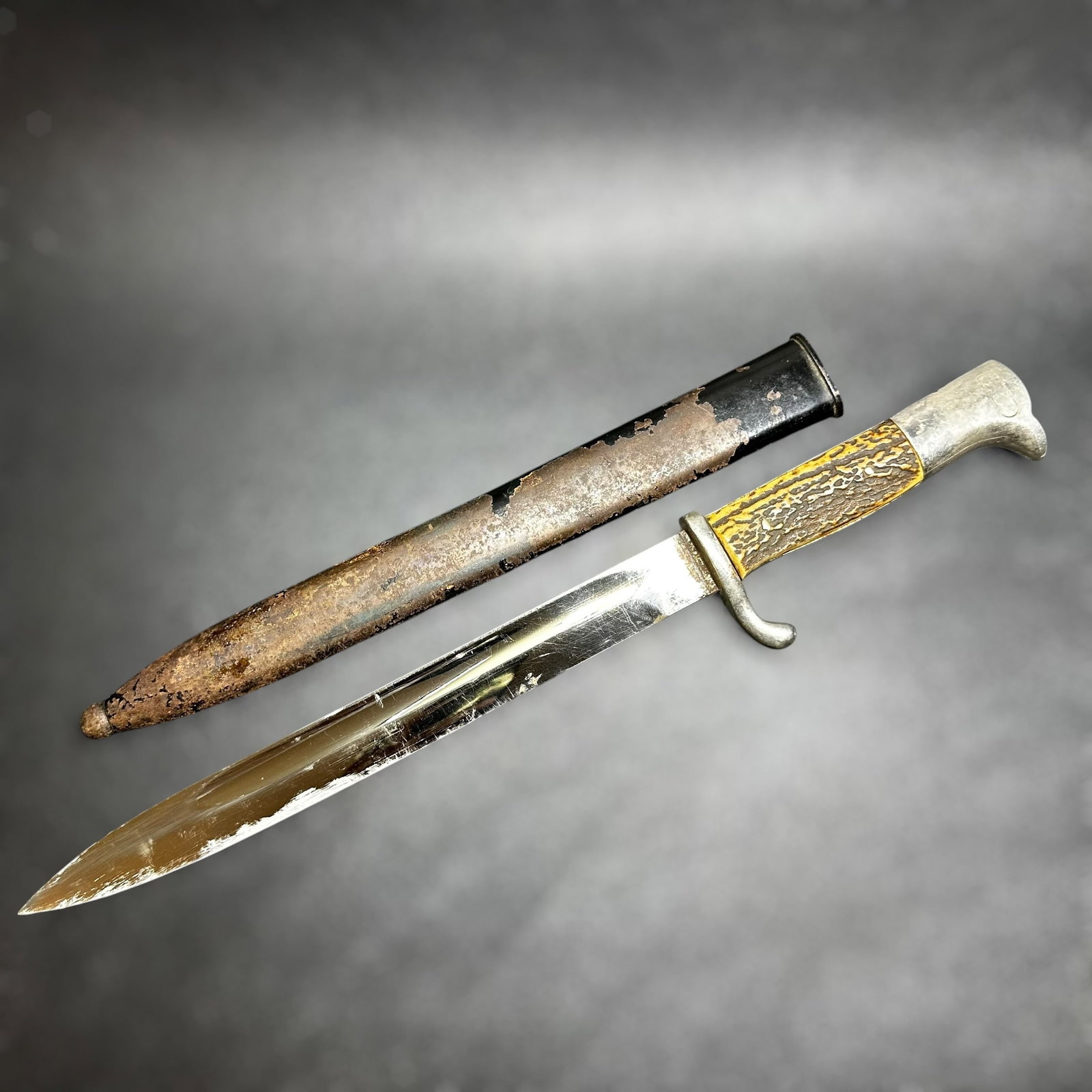 Vintage Solingen Stag Handle Hunting Knife (1 of 9)