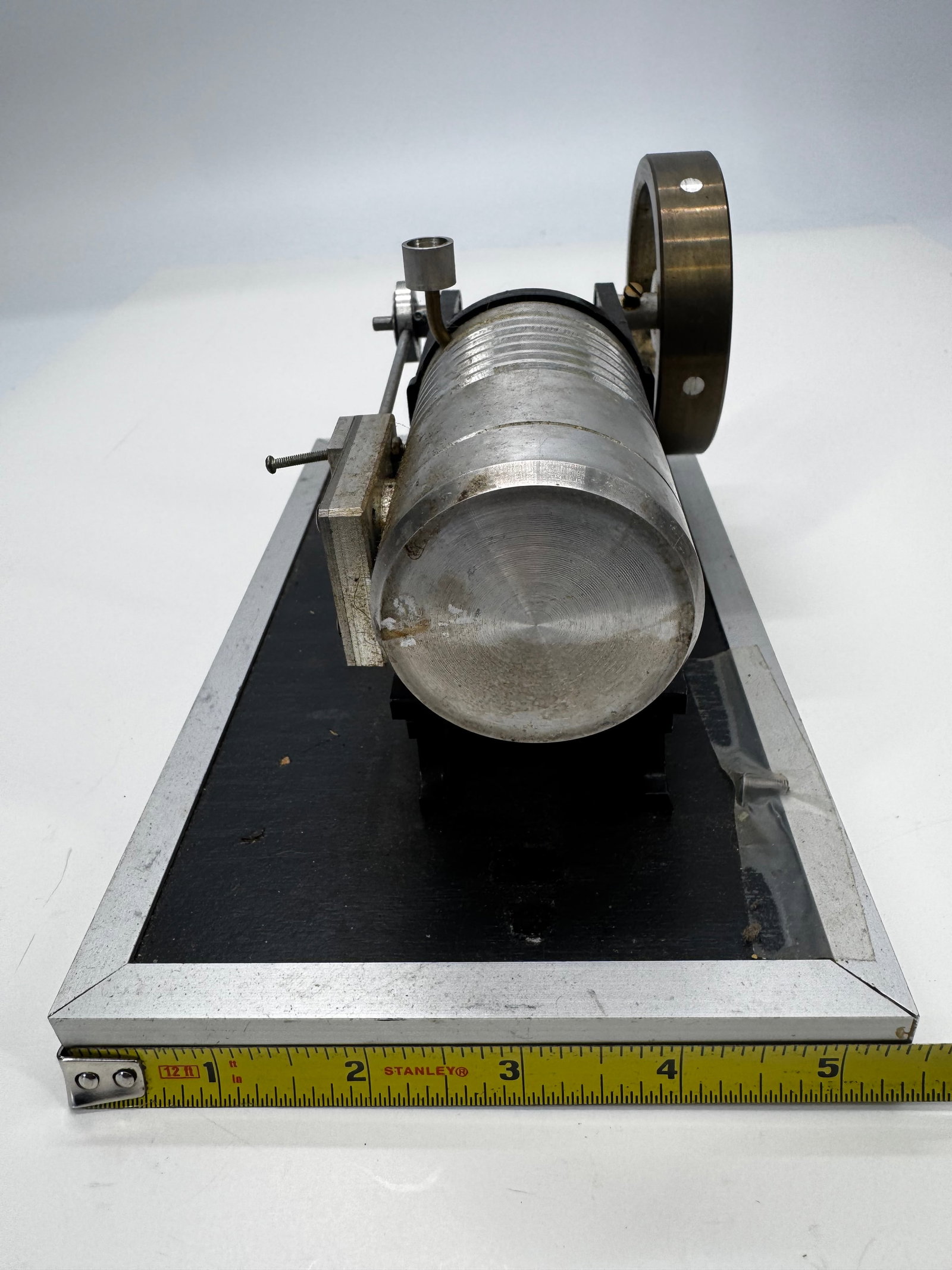 Vintage Stirling Cycle Model Engine on Display Base - 7