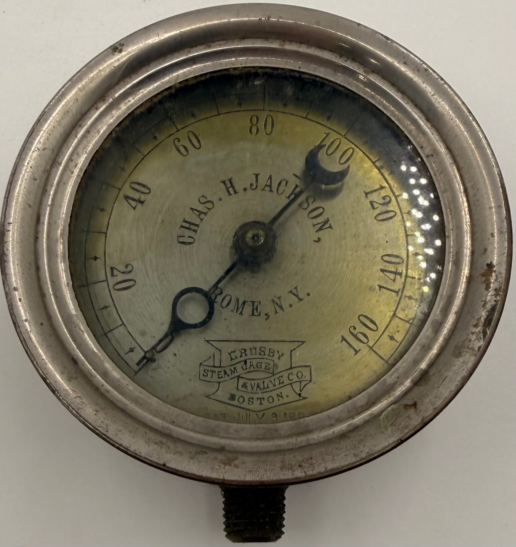 Antique Crosby Steam Pressure Gauge (1 of 5)