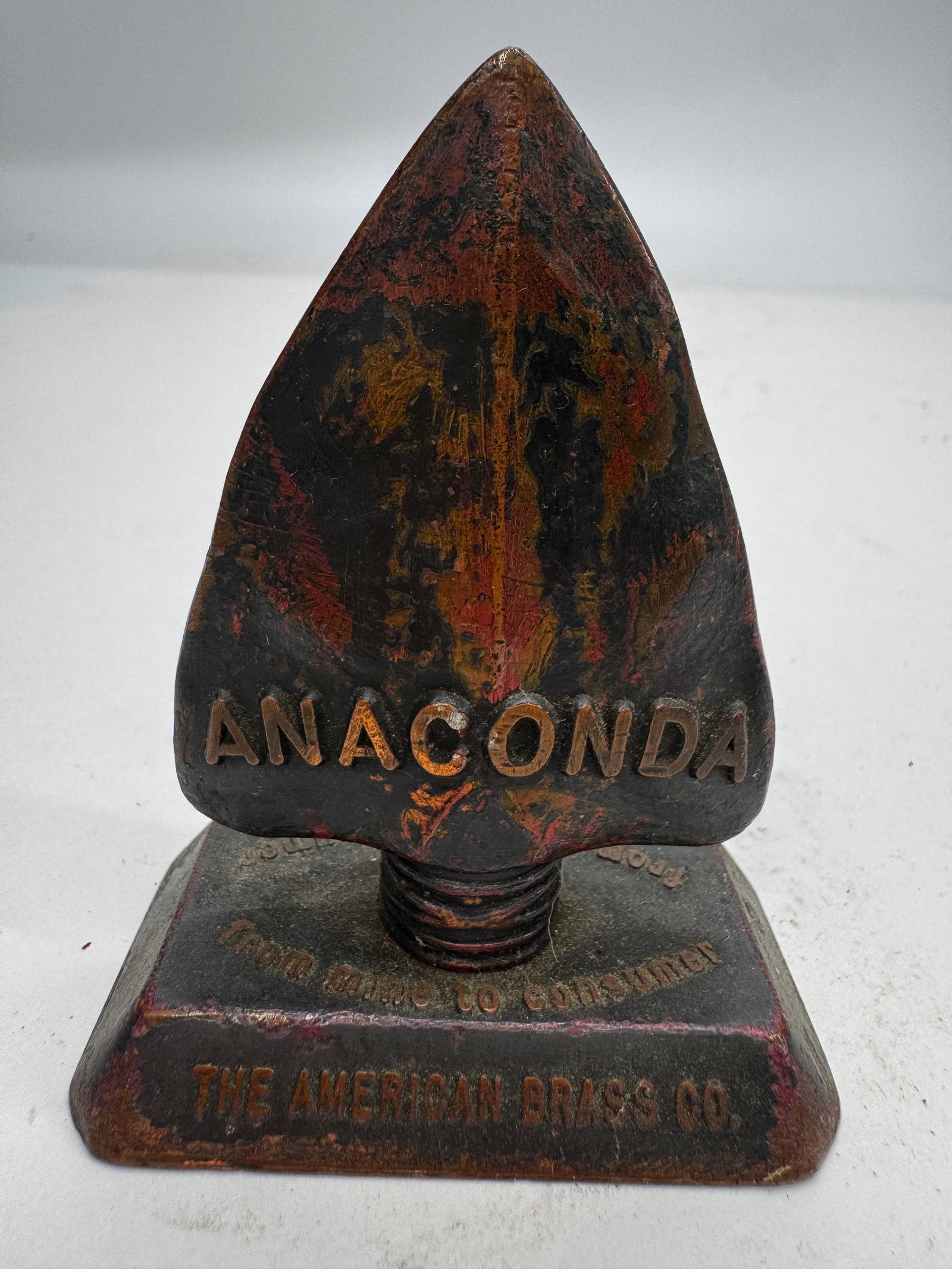 Vintage Anaconda Copper Co. Arrowhead Copper Advertising Paperweight (1 of 7)