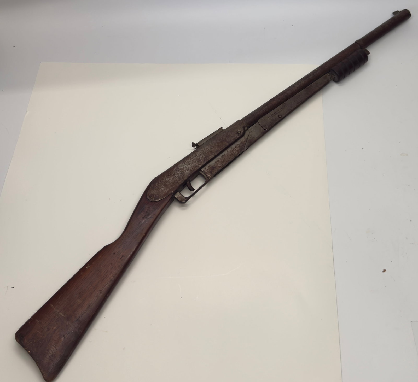 Antique Daisy Pump Action BB Air Rifle w/ Wood Stock (1 of 7)