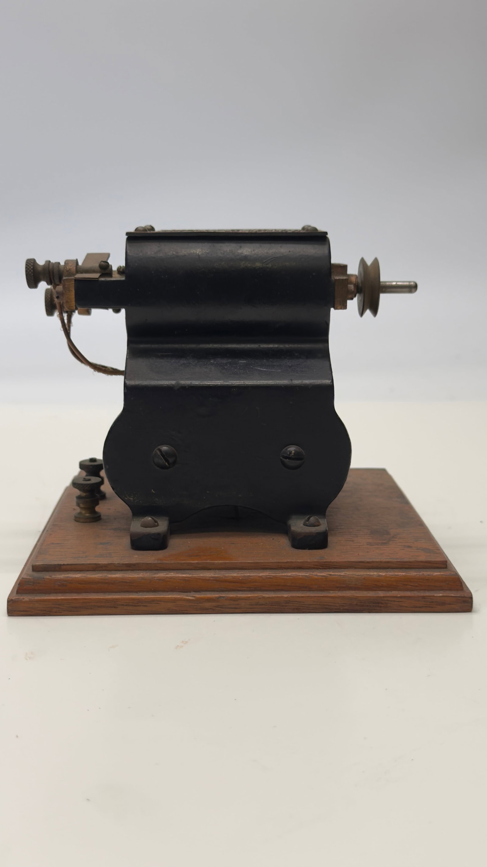 Antique Porter’s No. 3 Electric Motor on Wood Base (1 of 7)