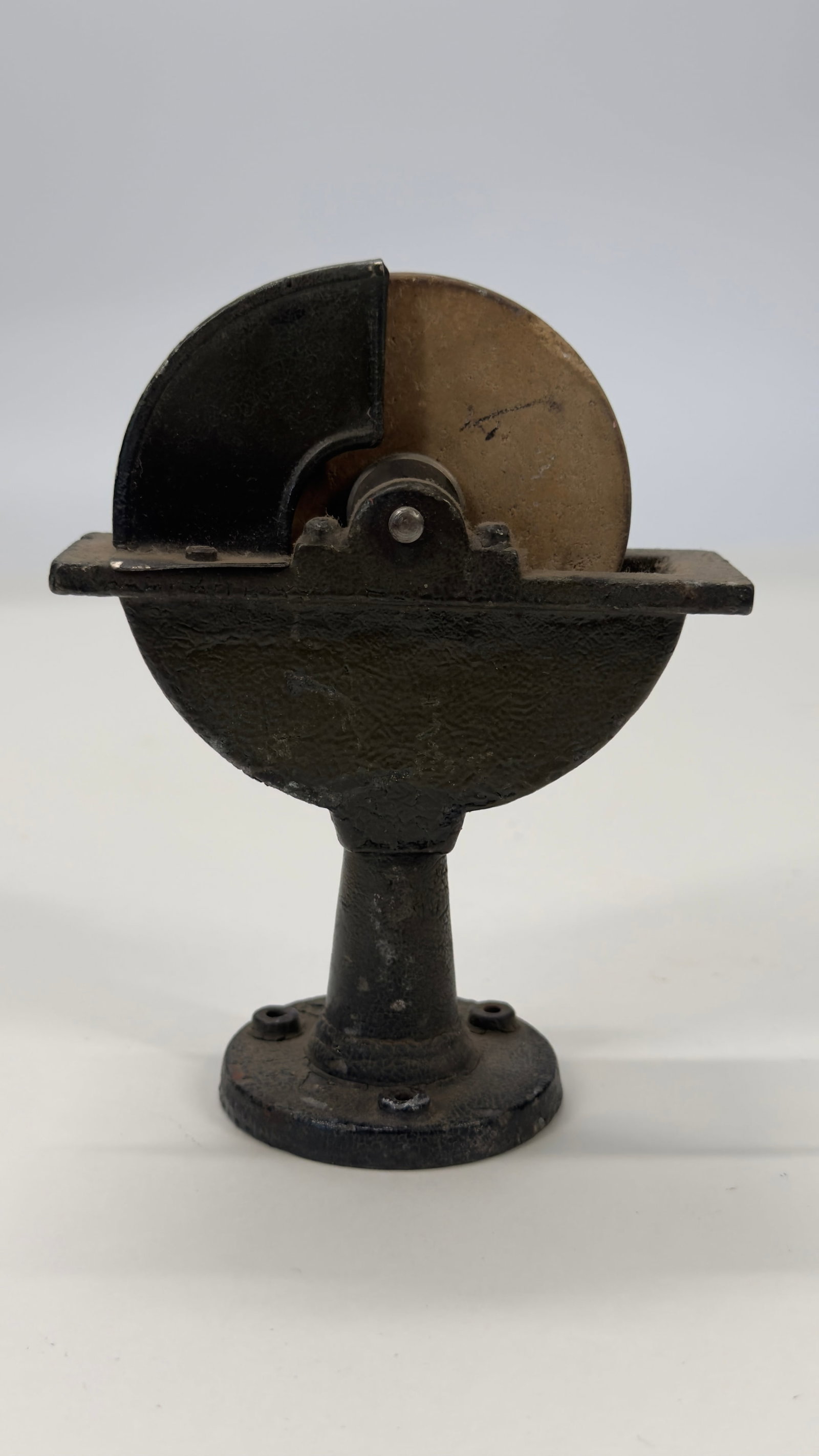 Antique Belt-Driven Miniature Grinding Wheel Toy Accessory c.1900 (1 of 5)