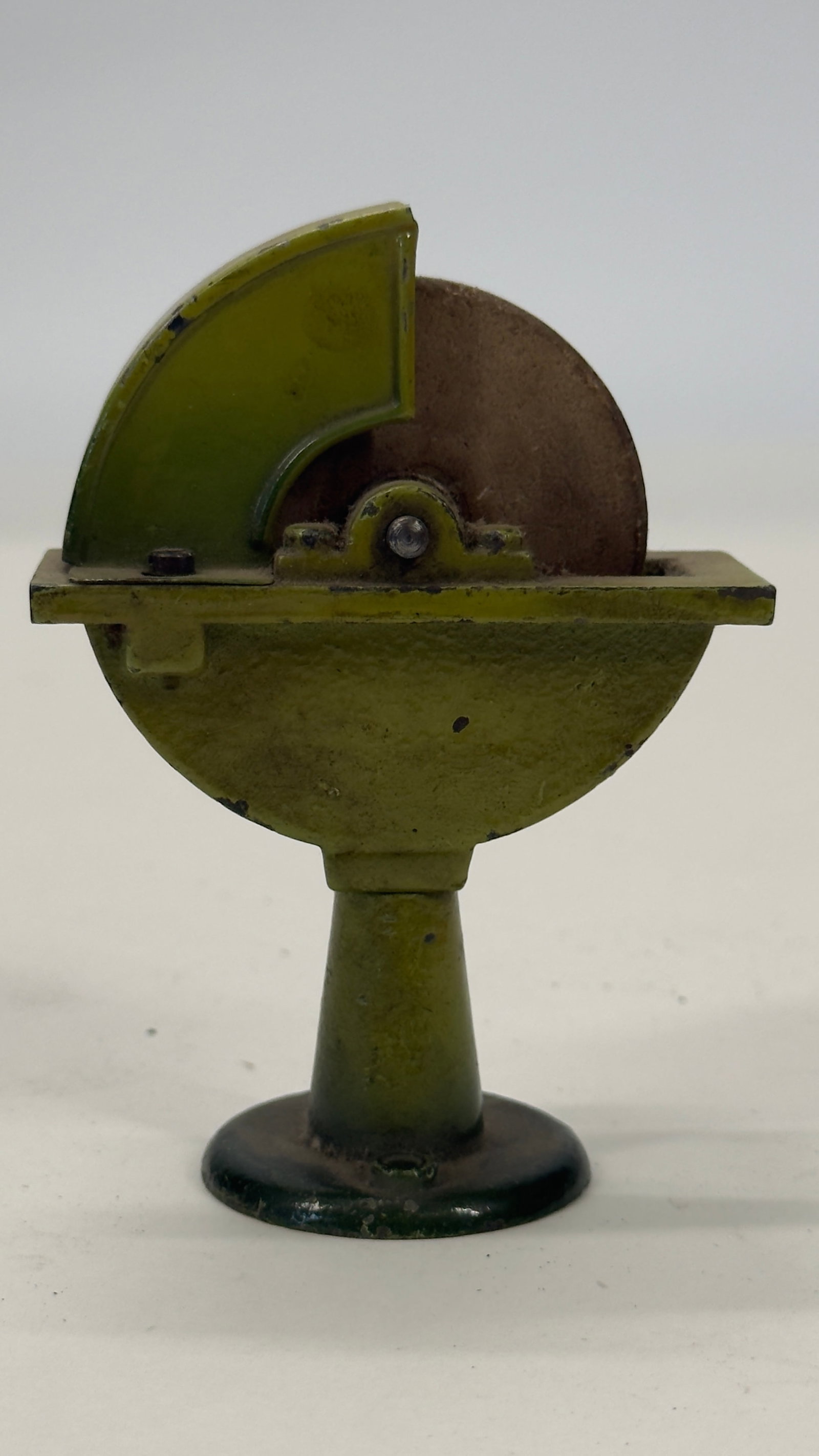 Antique Miniature Belt-Driven Grinding Wheel Toy Accessory (1 of 5)