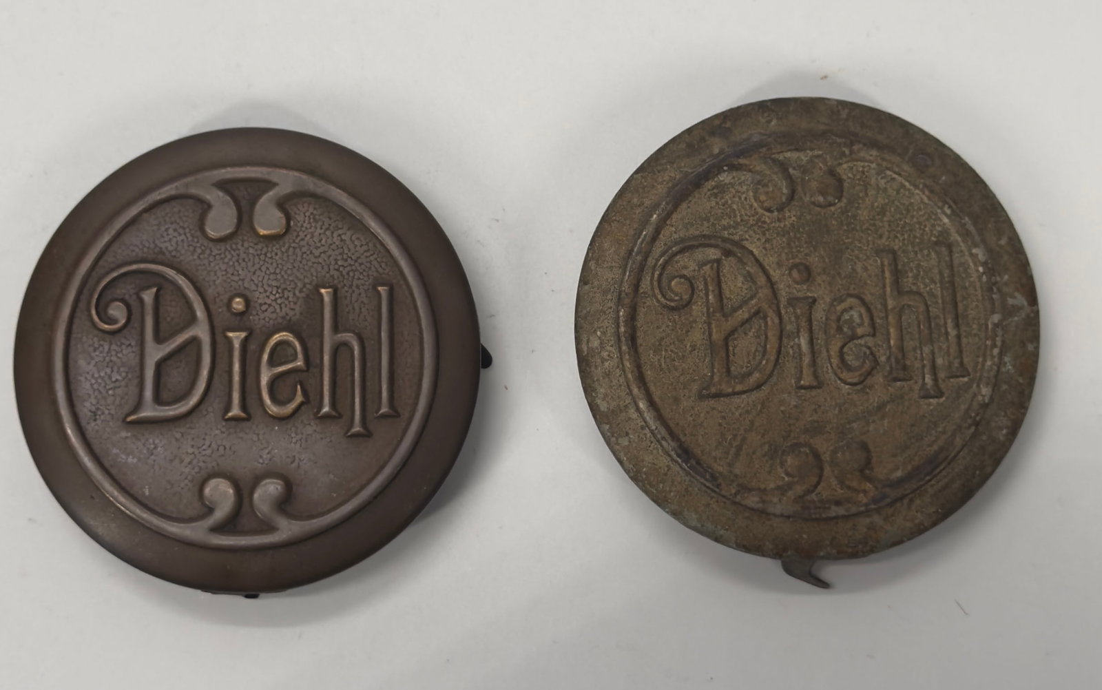 2 Vintage Diehl Metal Nameplate Emblems (1 of 8)