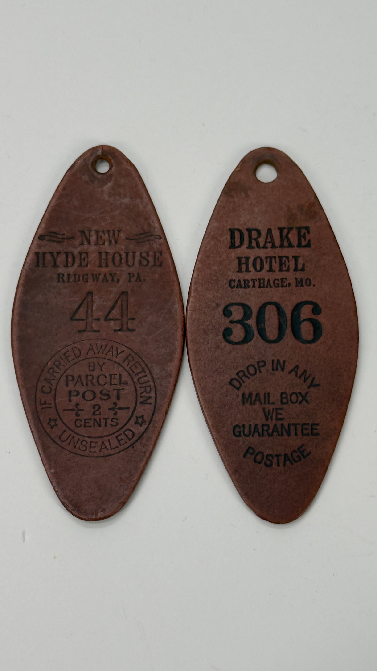 Vintage New Hyde House & Drake Hotel Key Tags Lot (1 of 8)