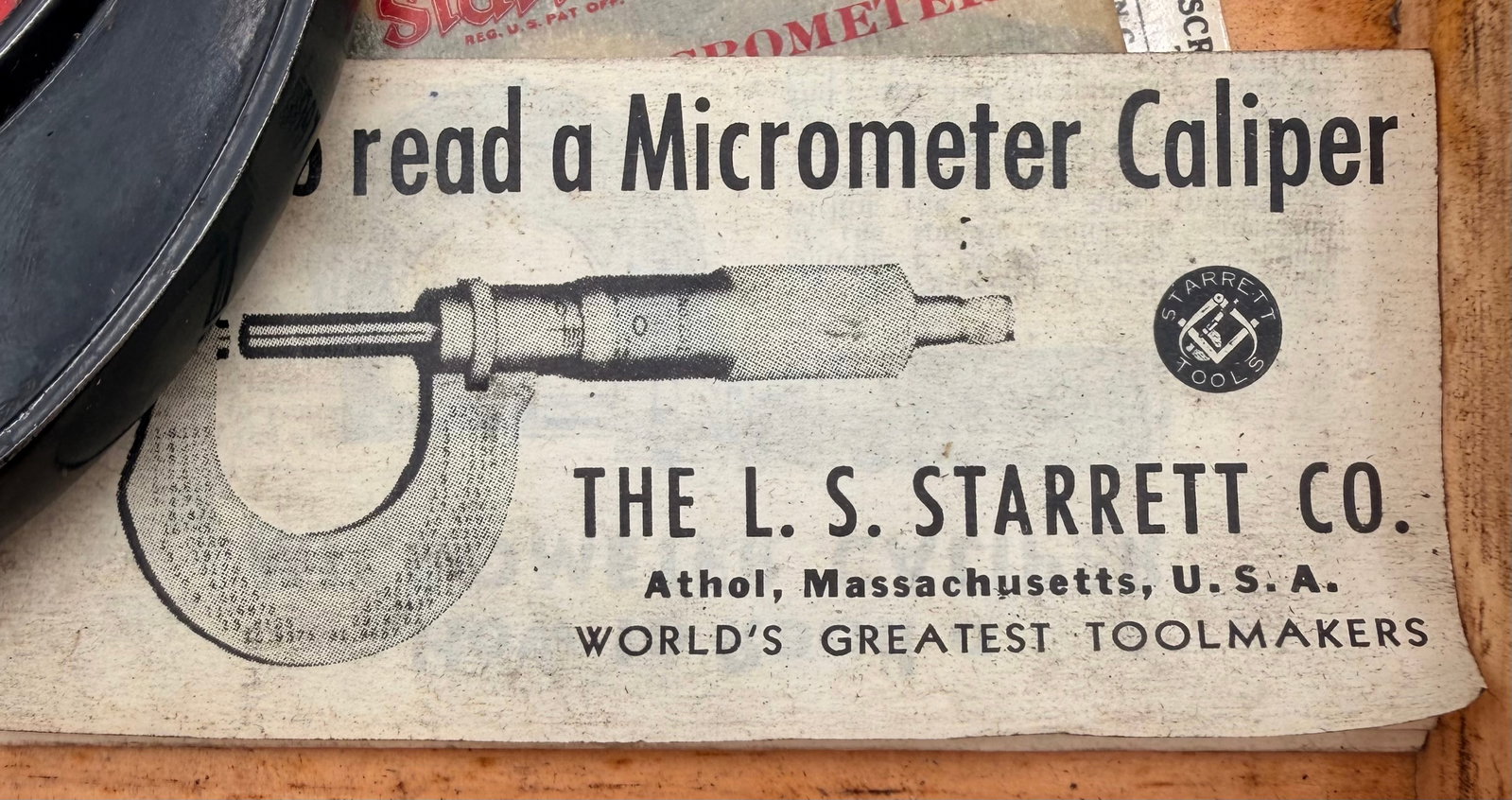 Starrett 436 Micrometer w/Wood Case - 4
