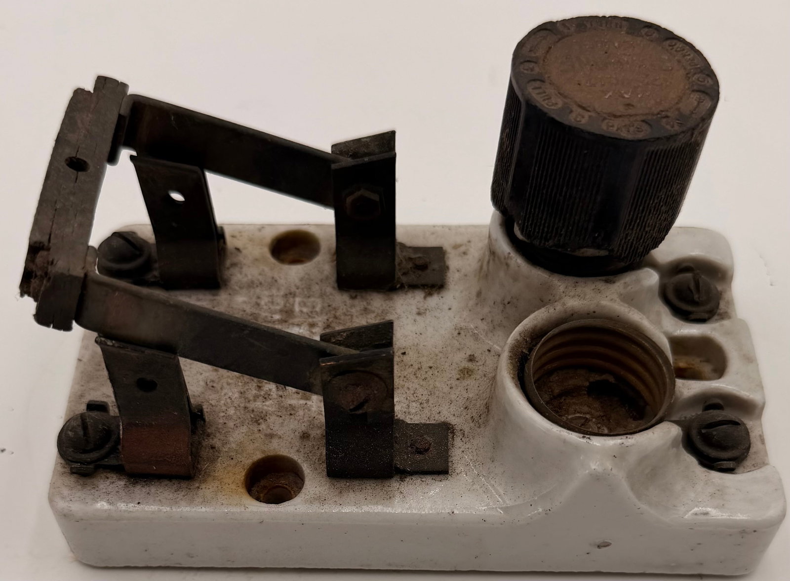 Antique Bryant Porcelain Knife Switch 30A (1 of 6)