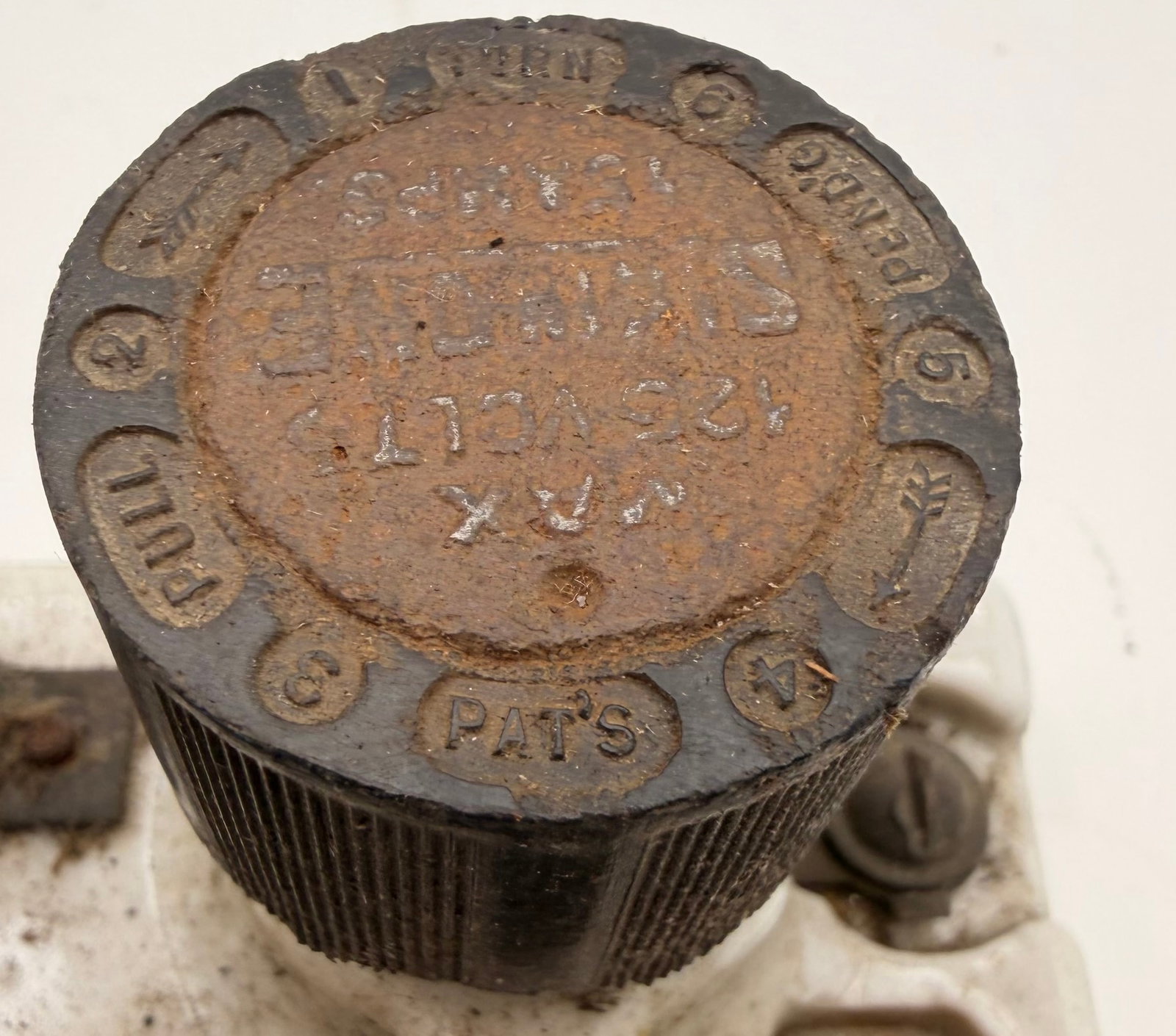Antique Bryant Porcelain Knife Switch 30A - 3