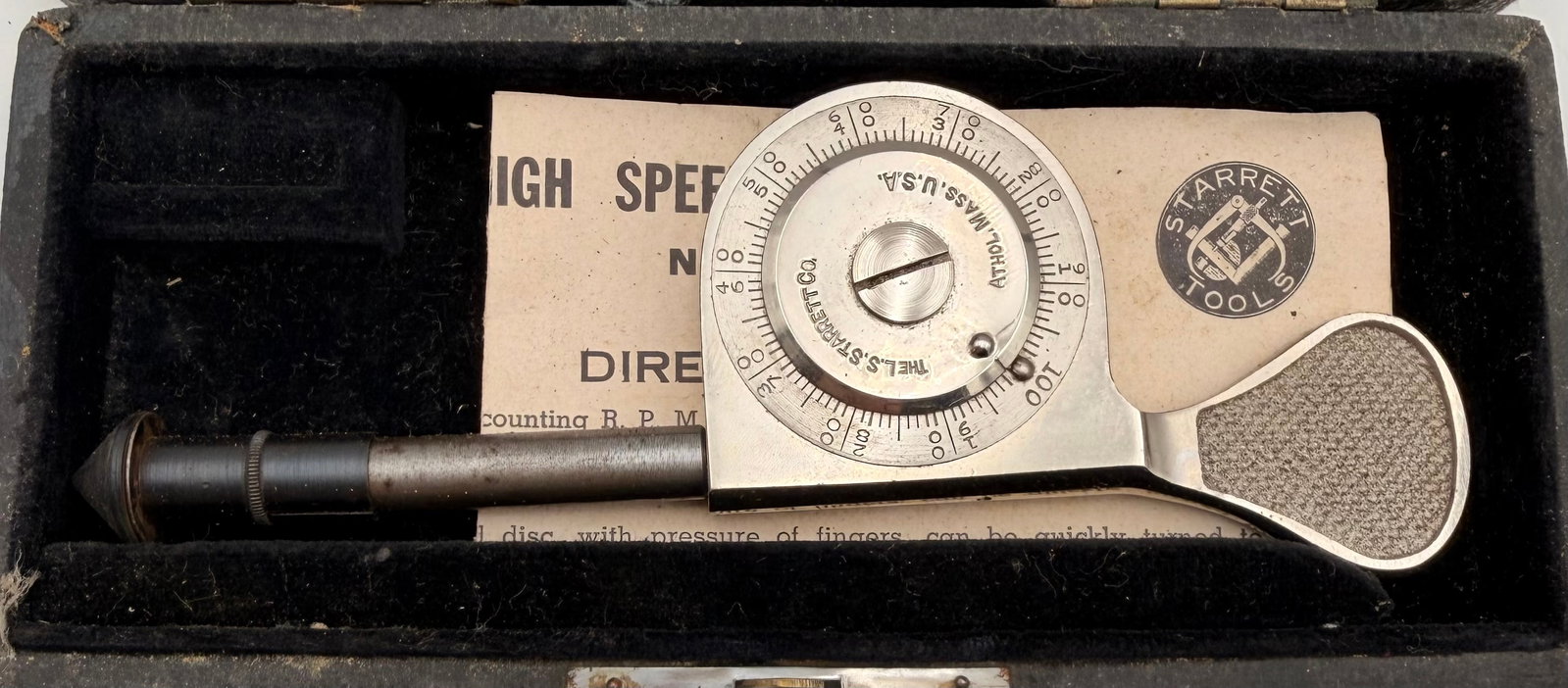 Starrett Tachometer & Reamer Tap Tool Lot - 2