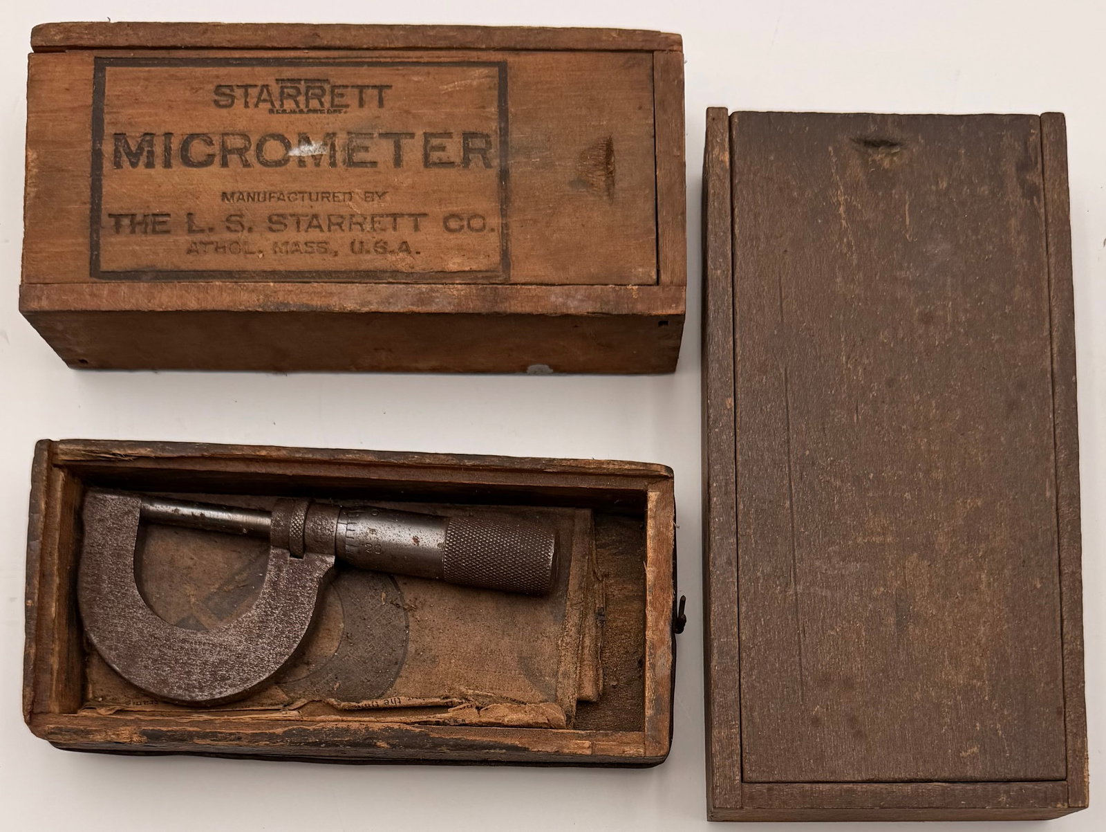 3 Vintage Starrett Micrometer Sets Boxes (1 of 10)
