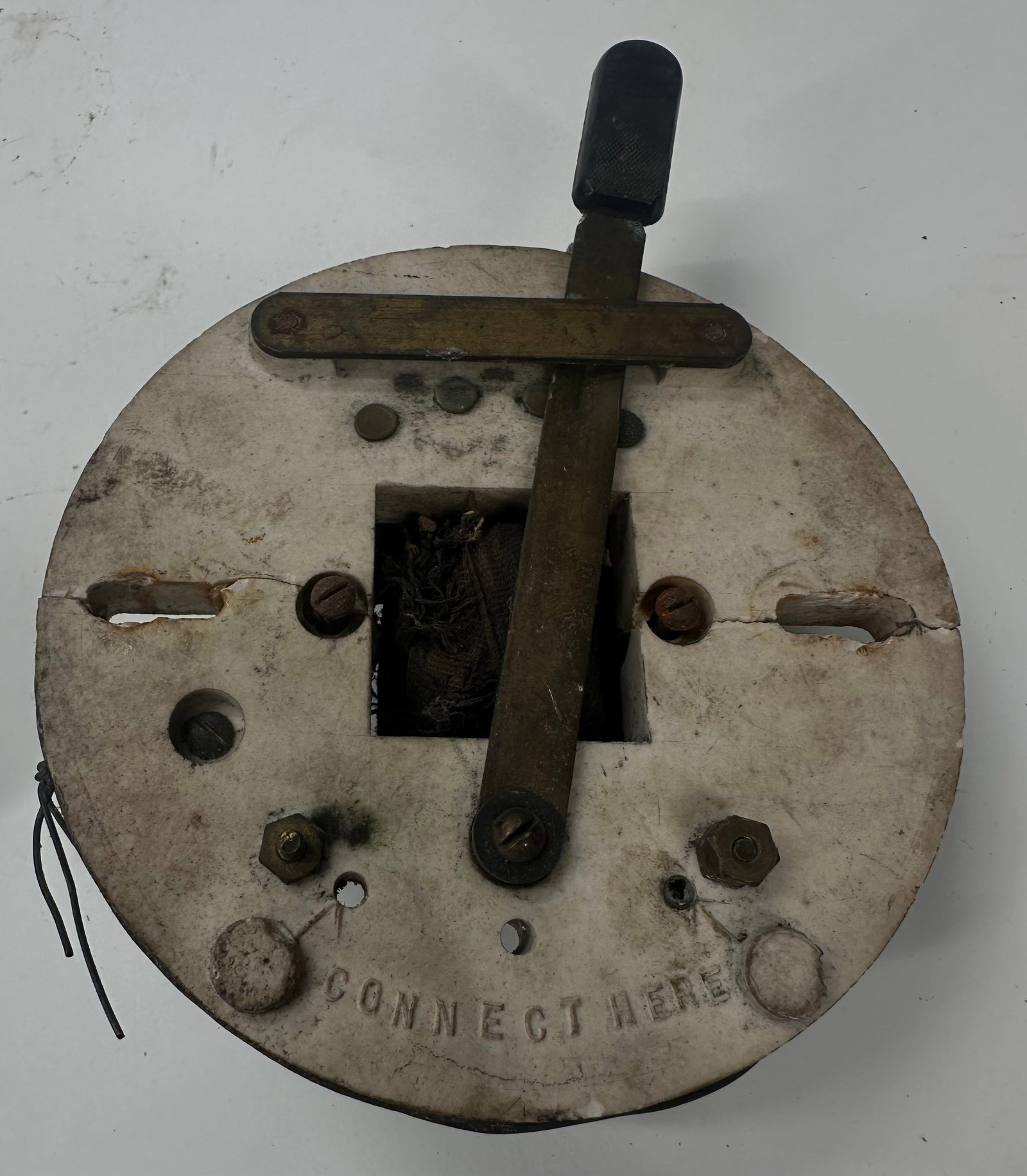 Antique Porcelain Knife Switch Electrical Controller c. 1890–1915 - 5