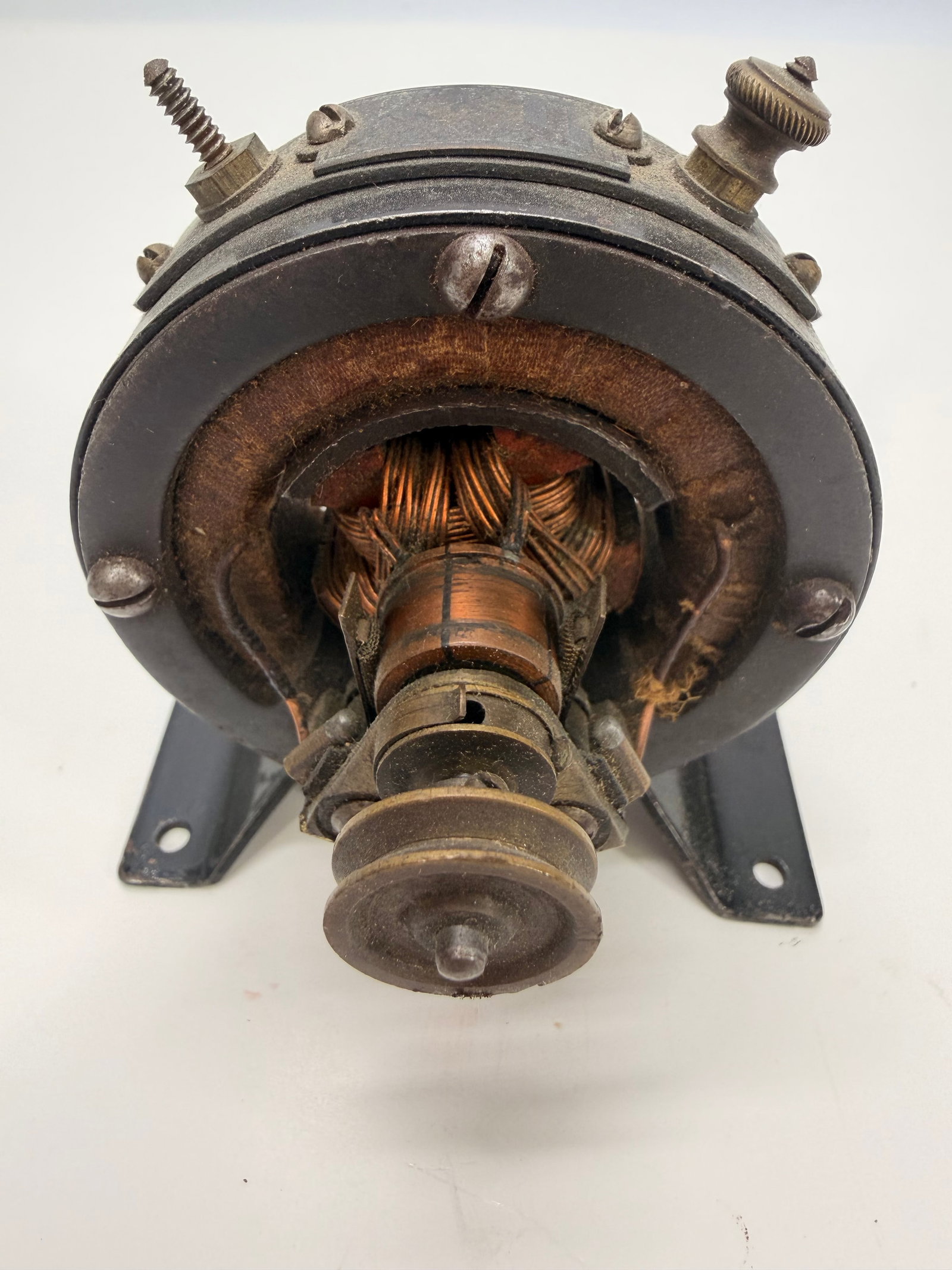 Antique No. 13 Open Frame DC Electric Motor c. 1900 (1 of 8)