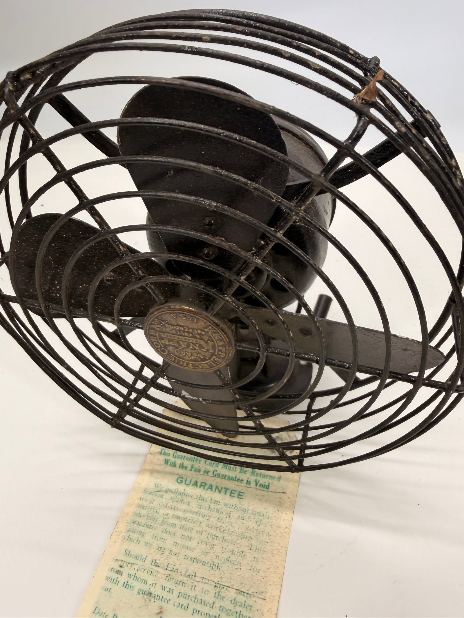 Desk Fan w/ Original Guarantee Card - 4
