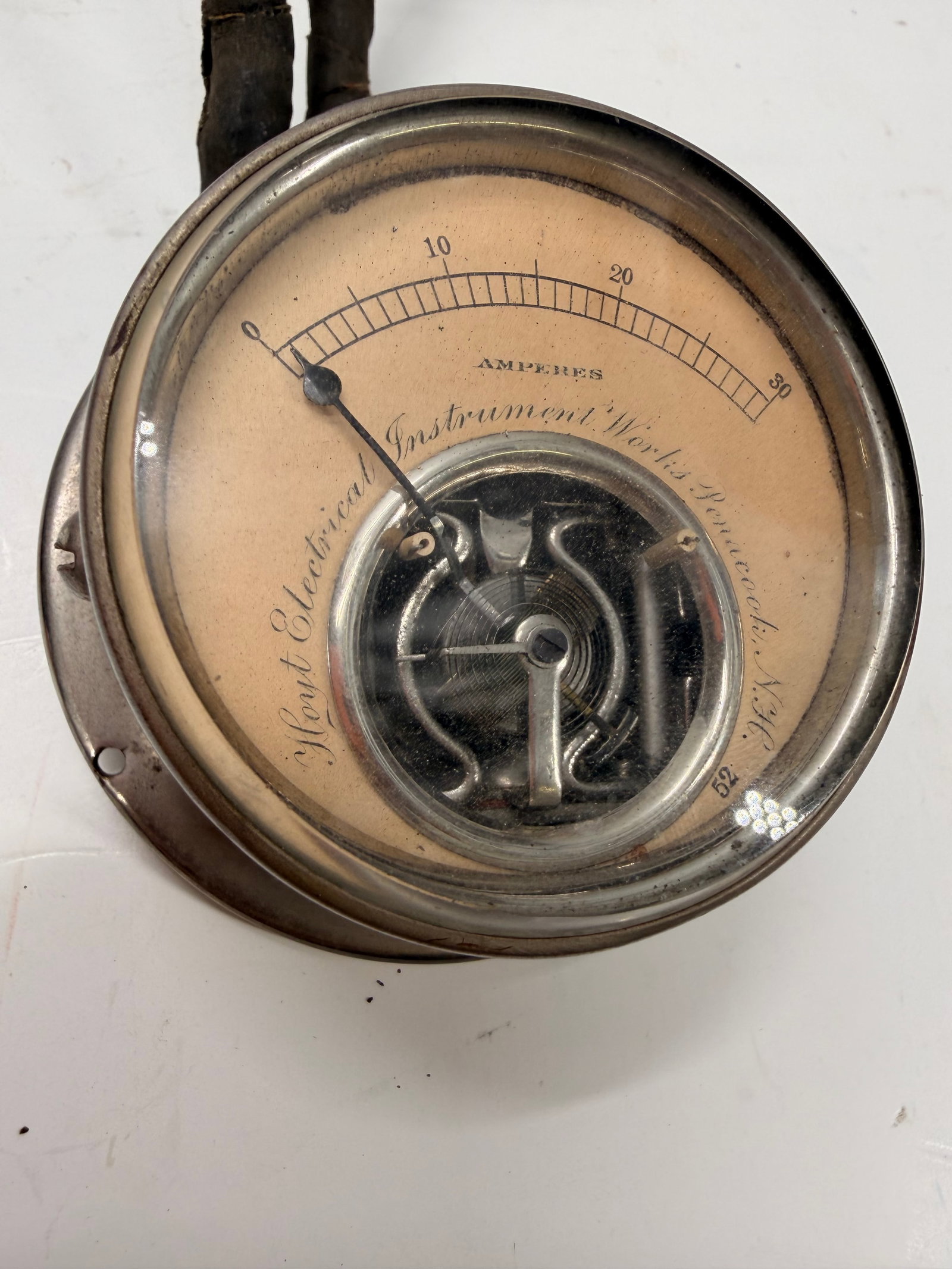 Antique Hoyt Ammeter Industrial Gauge c.1910–1918 (1 of 5)