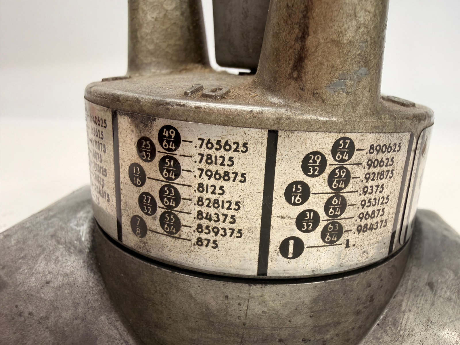 Vintage Machinist Drill Size Reference Stand w/ Decimal Chart - 2