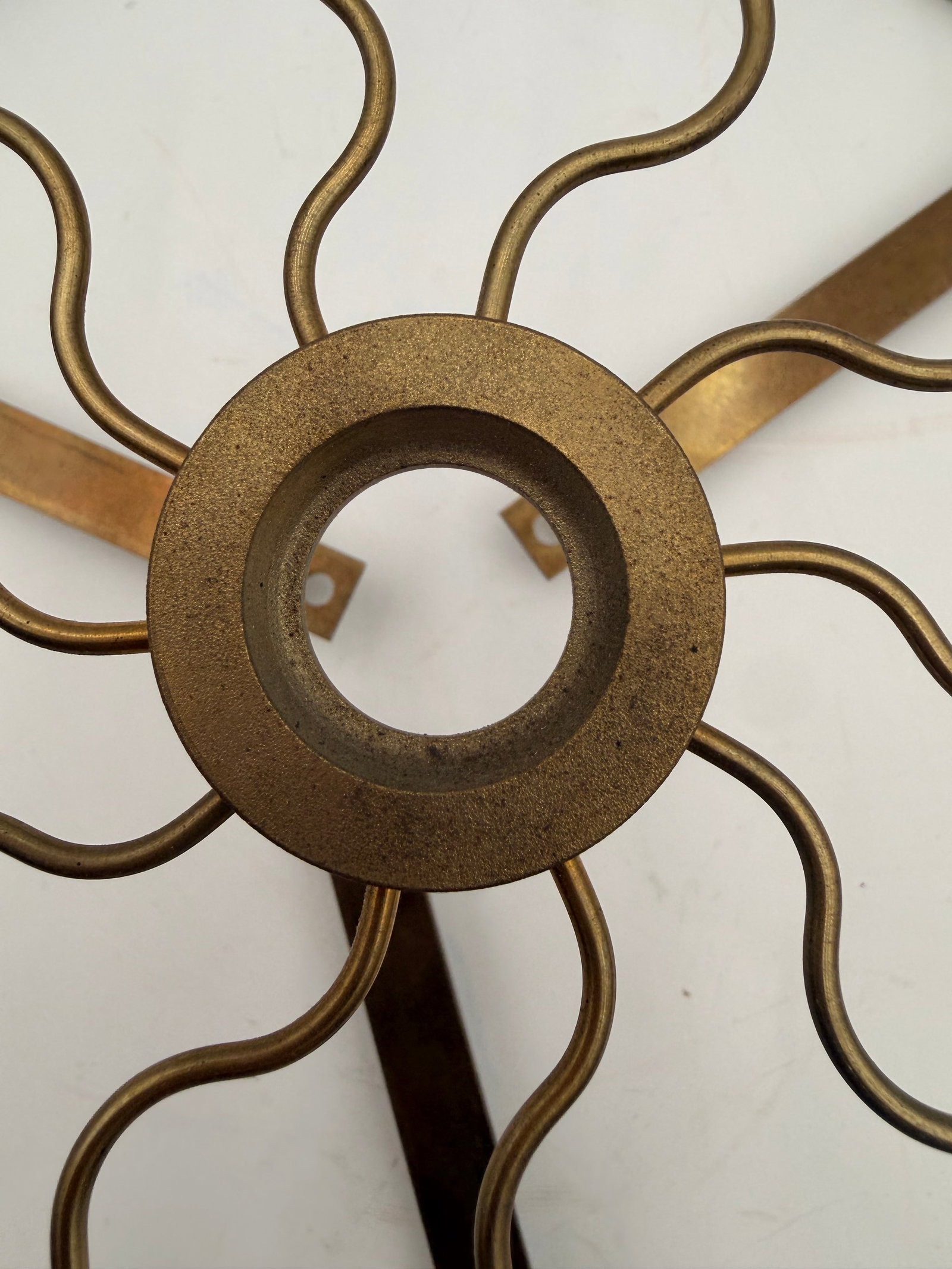 Vintage Brass Bottle Drying Rack Stand - 2