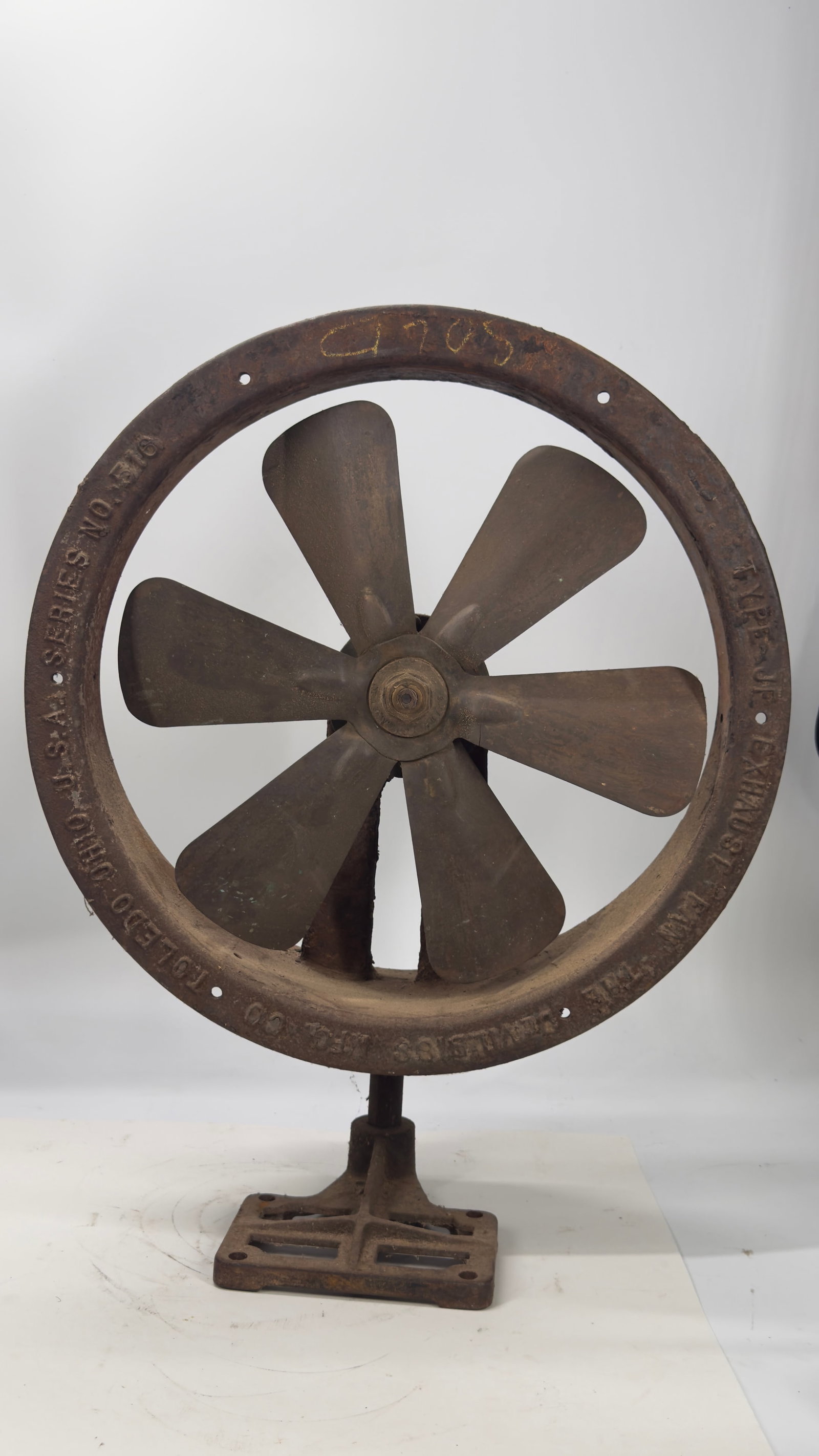 Antique Pittsburg High Speed Steel Co. Type AJ Ventilating Fan c.1910 (1 of 11)