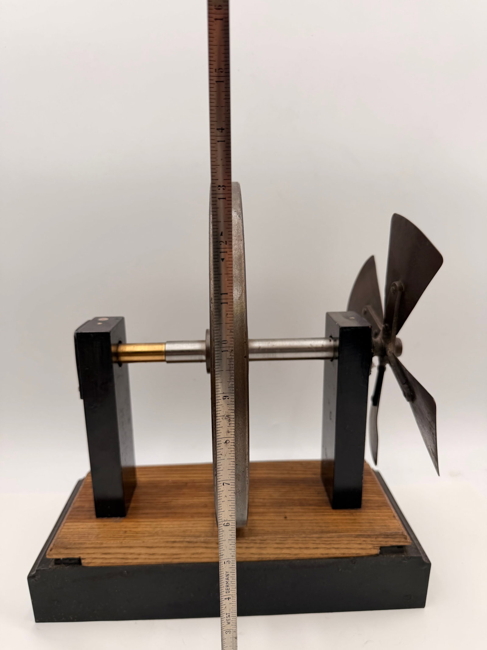 Antique Stirling Engine Flywheel Display Model c.1900–1925 - 9