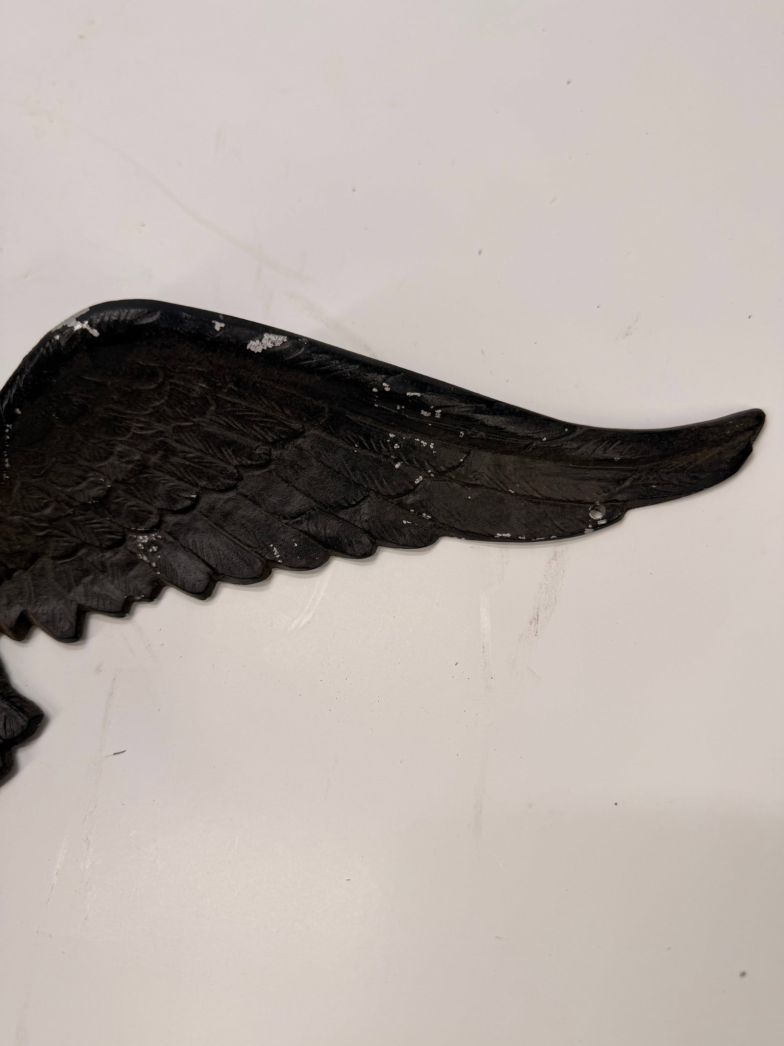 Antique Cast Iron Spread Wing Eagle Wall Plaque - 2