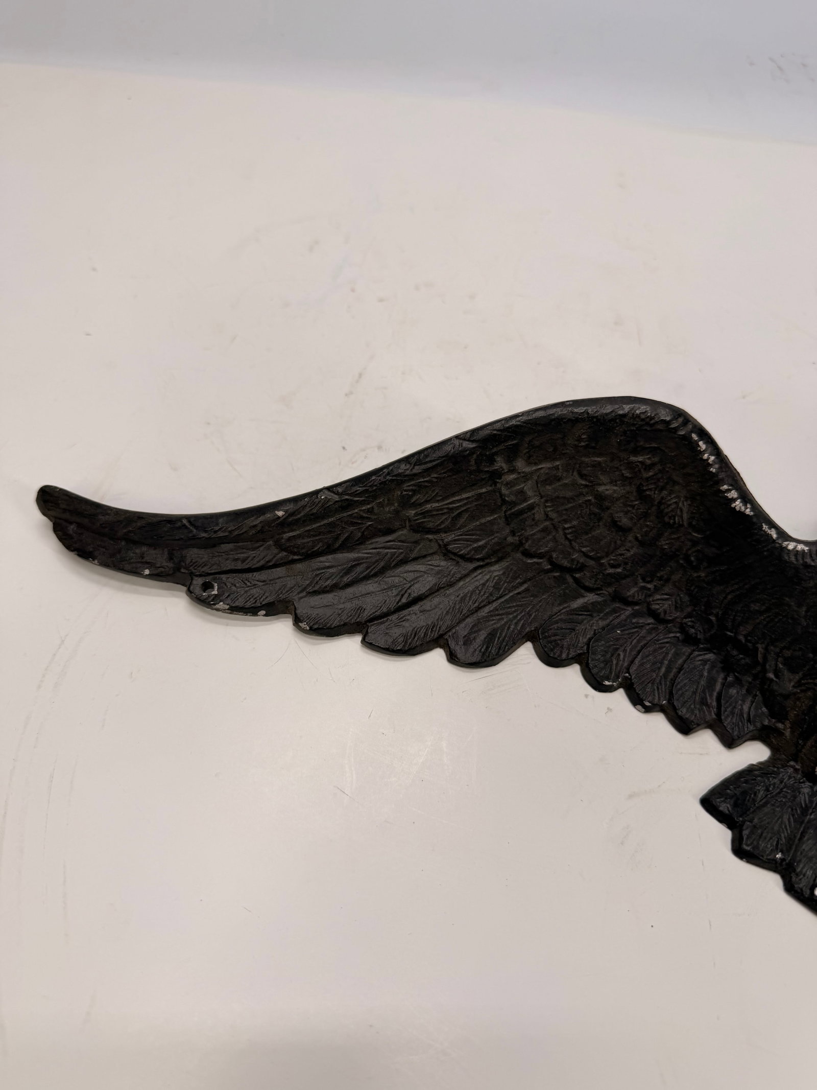 Antique Cast Iron Spread Wing Eagle Wall Plaque - 4