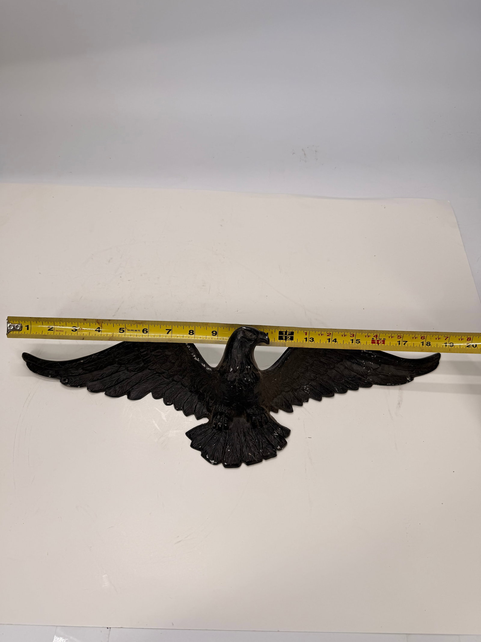 Antique Cast Iron Spread Wing Eagle Wall Plaque - 5