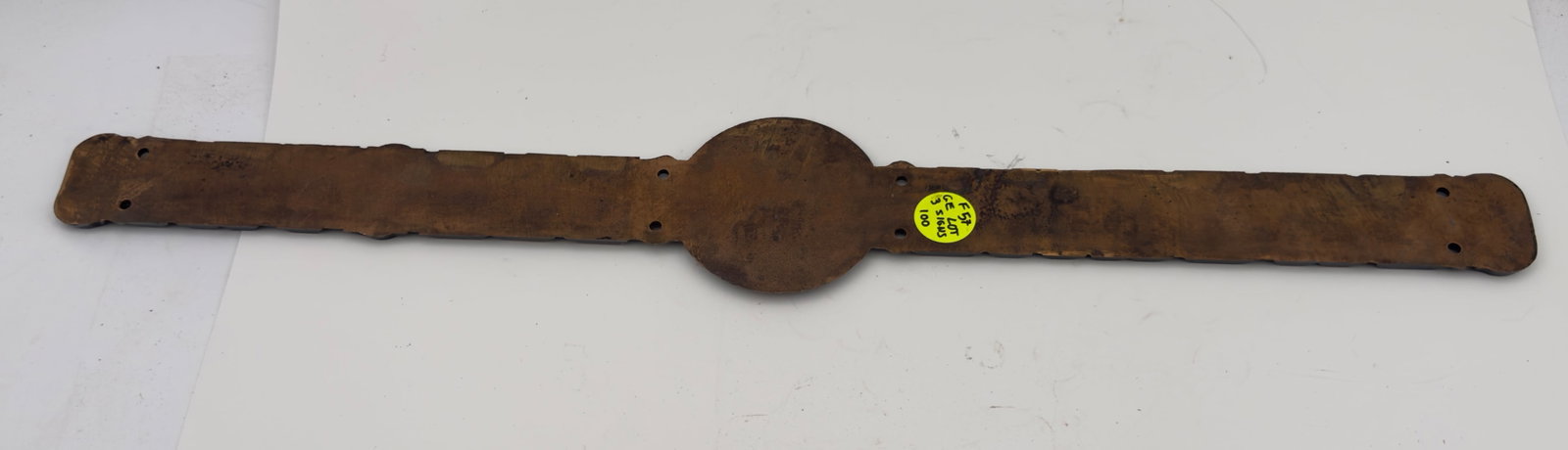 Antique General Electric Cast Iron Machine Nameplate - 3