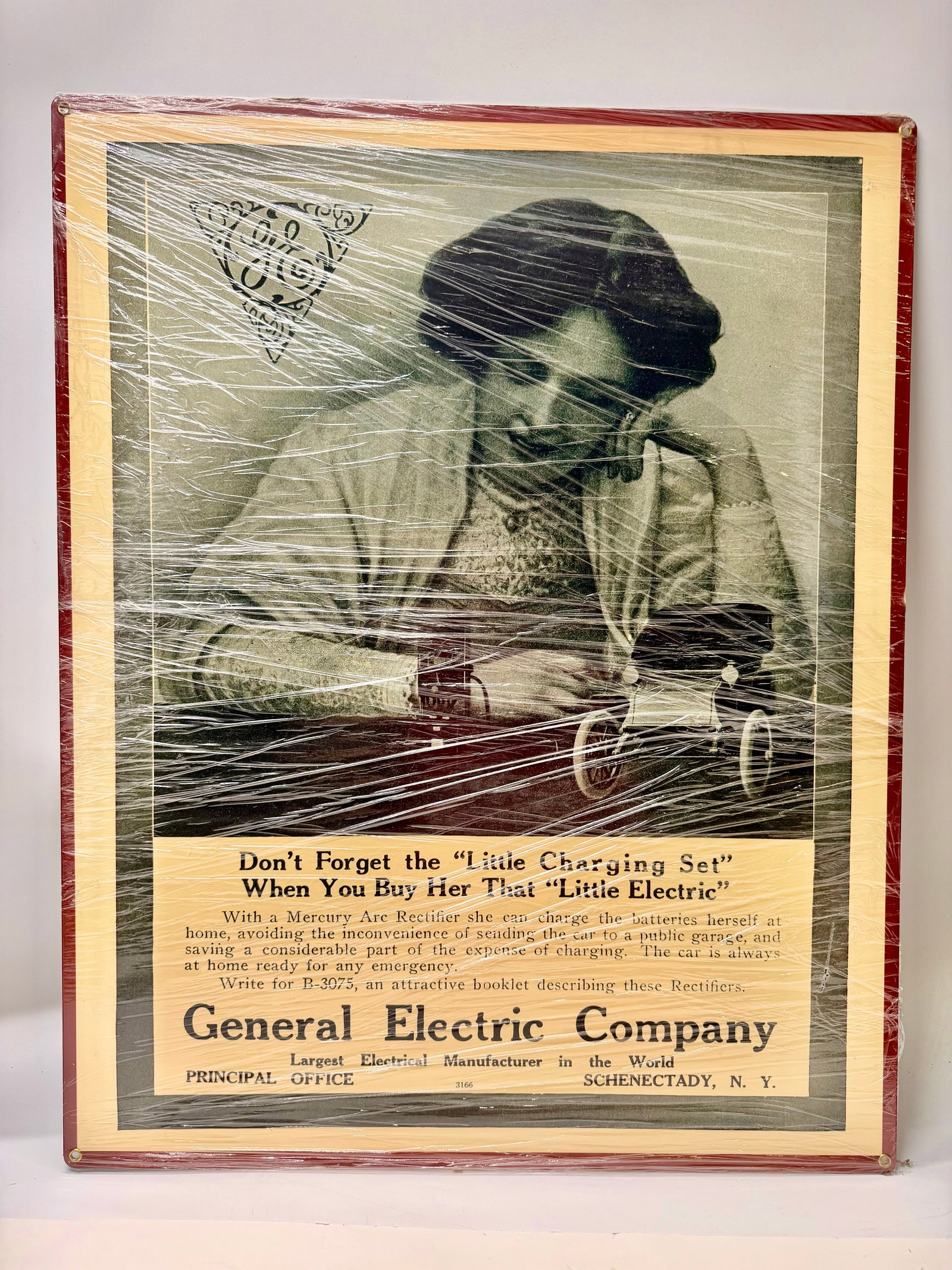 Antique General Electric Mercury Arc Rectifier Framed Advertising Display (1 of 8)