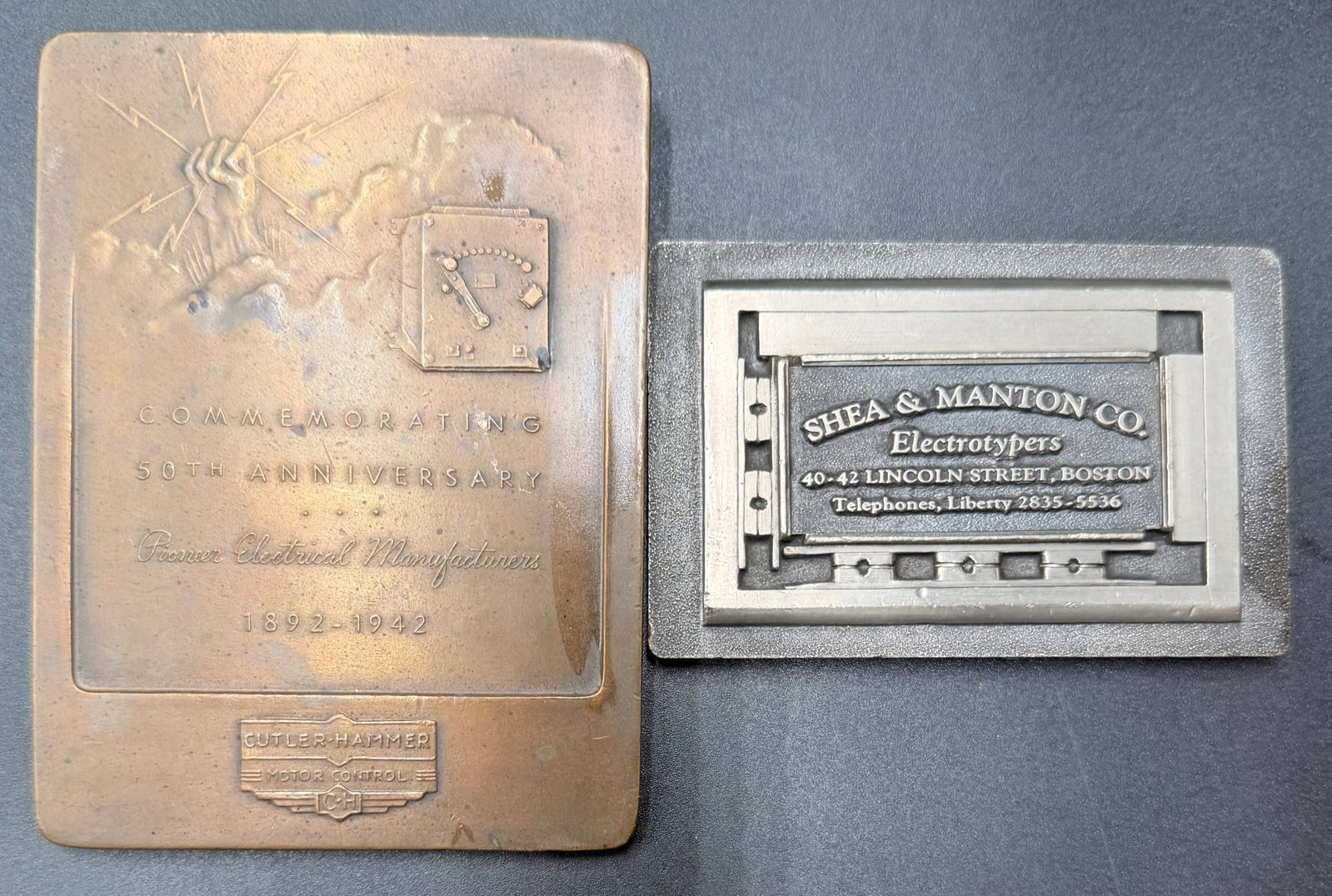 1942 Cutler-Hammer Paperweight & Plate Lot (1 of 7)