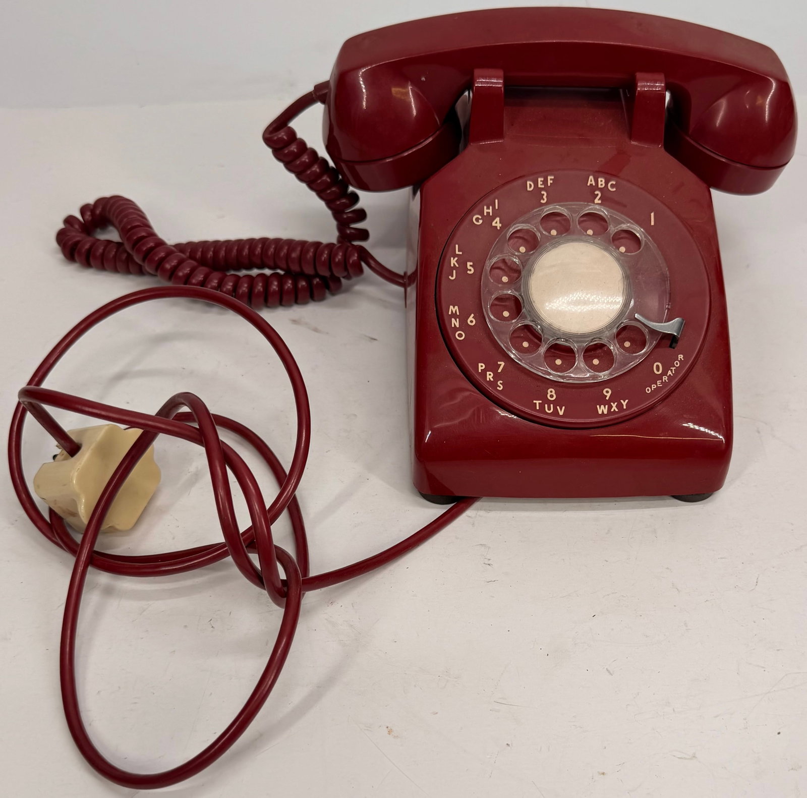 Vintage Red Western Electric 500 Phone (1 of 9)