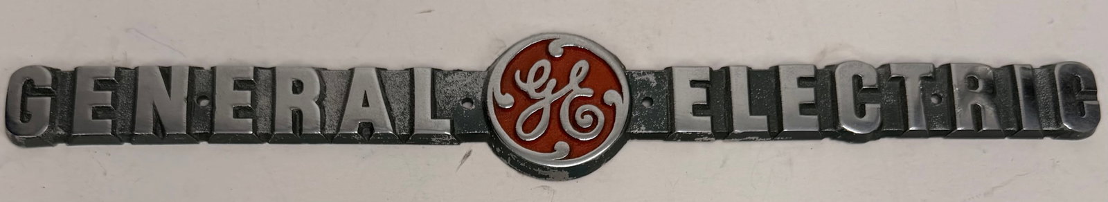 Vintage General Electric GE Nameplate Emblem (1 of 5)