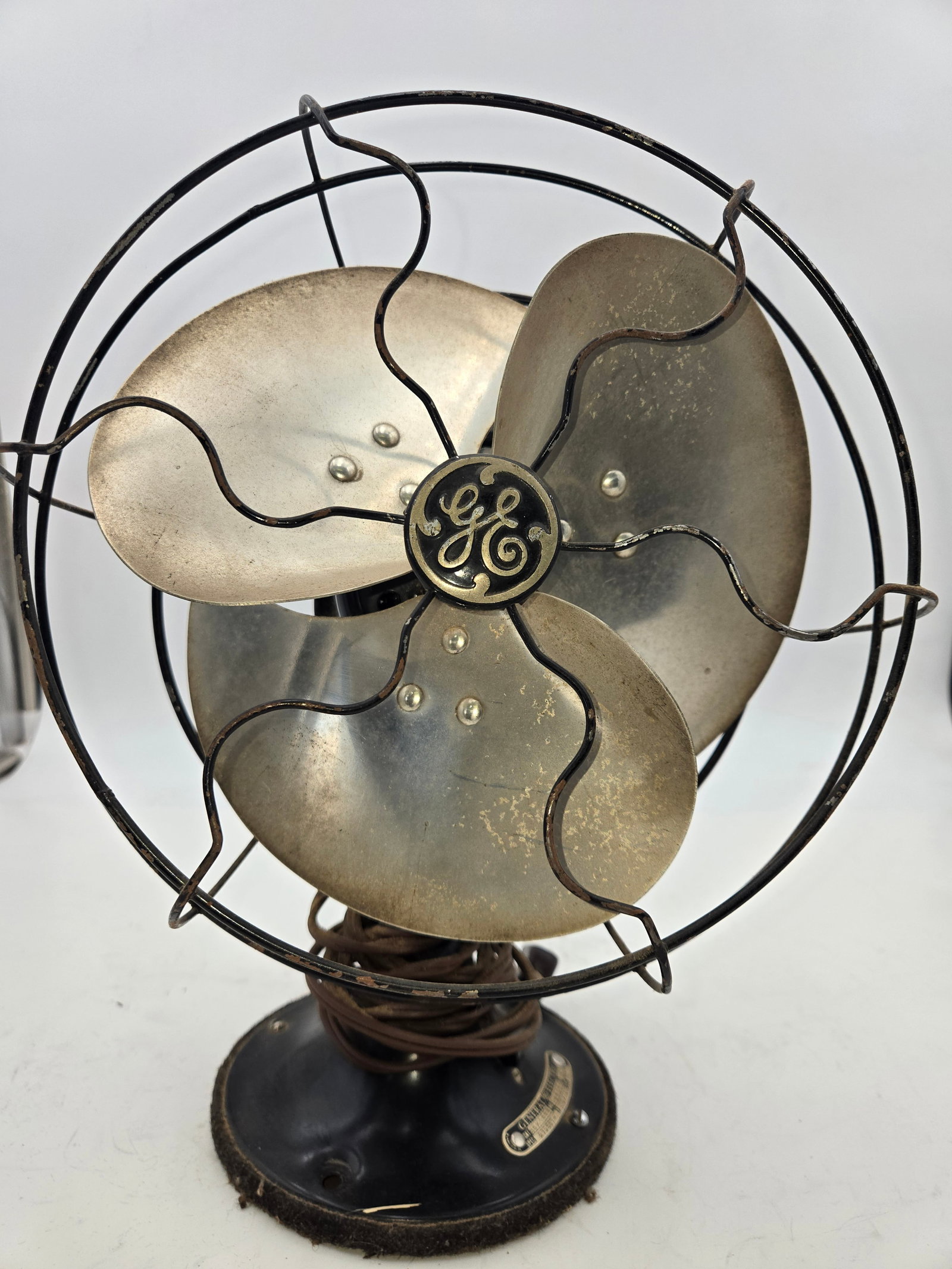 Vintage GE Vortalex Quiet Fan 55x165b 3 blade 1930-40s 8.5" blade diamter (1 of 7)